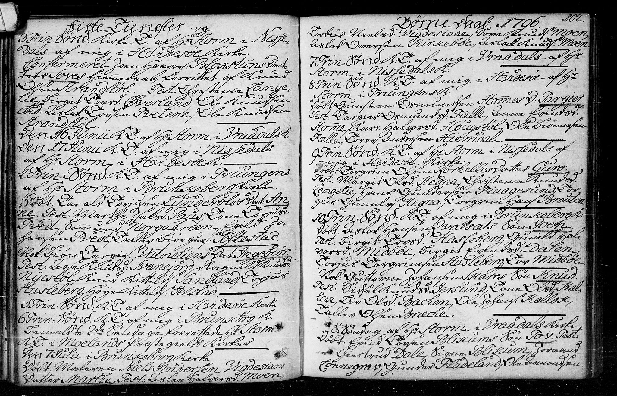 Kviteseid kirkebøker, AV/SAKO-A-276/F/Fa/L0003: Parish register (official) no. I 3, 1787-1799, p. 102