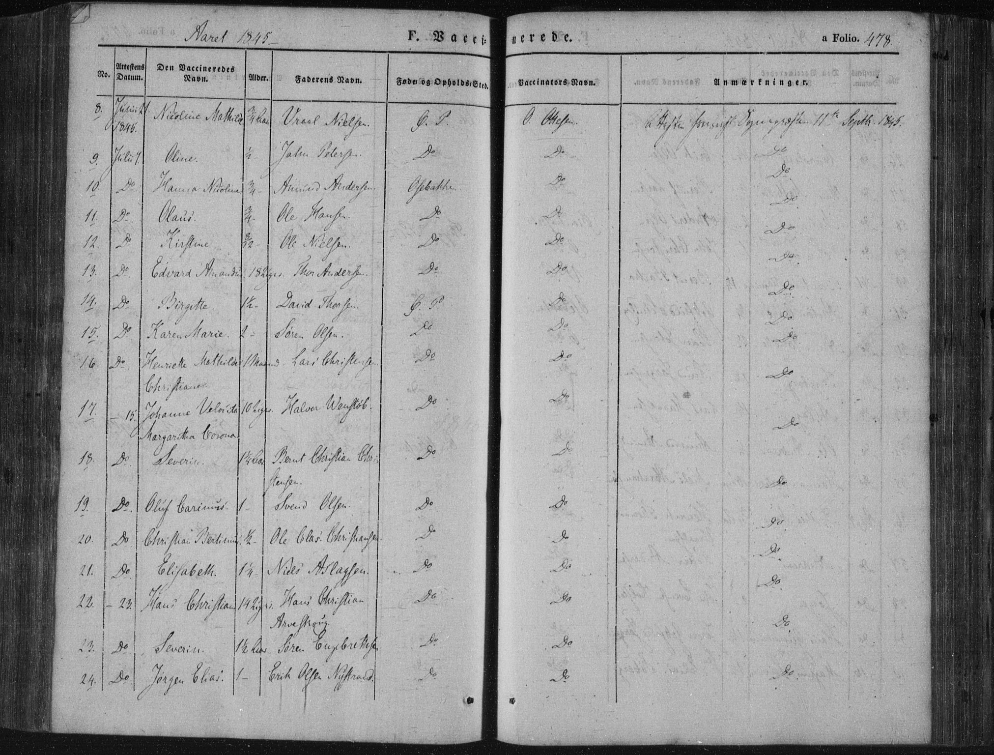 Porsgrunn kirkebøker , SAKO/A-104/F/Fa/L0006: Parish register (official) no. 6, 1841-1857, p. 478