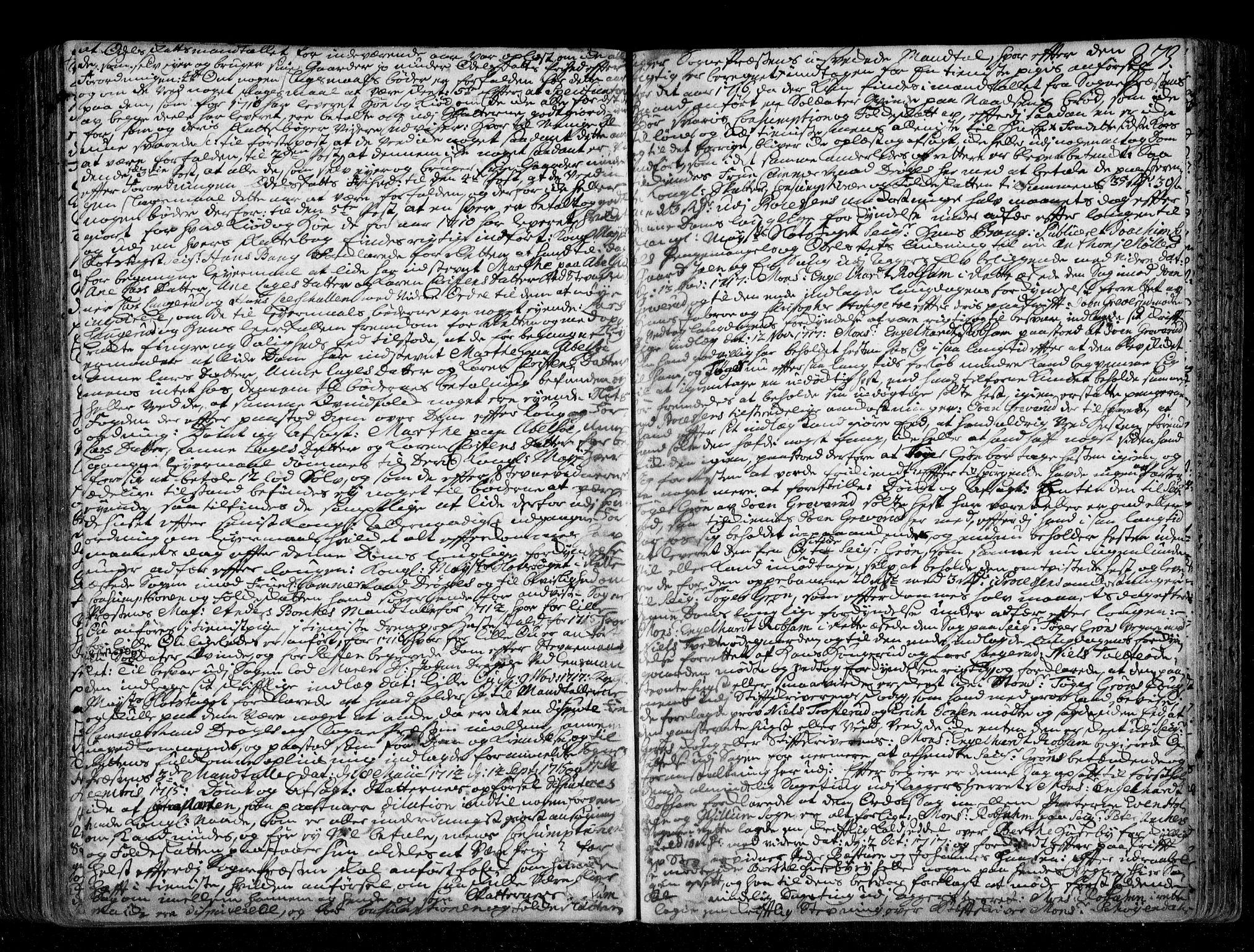 Aker sorenskriveri, SAO/A-10895/F/Fb/L0032: Tingbok, 1712-1720, p. 272b-273a