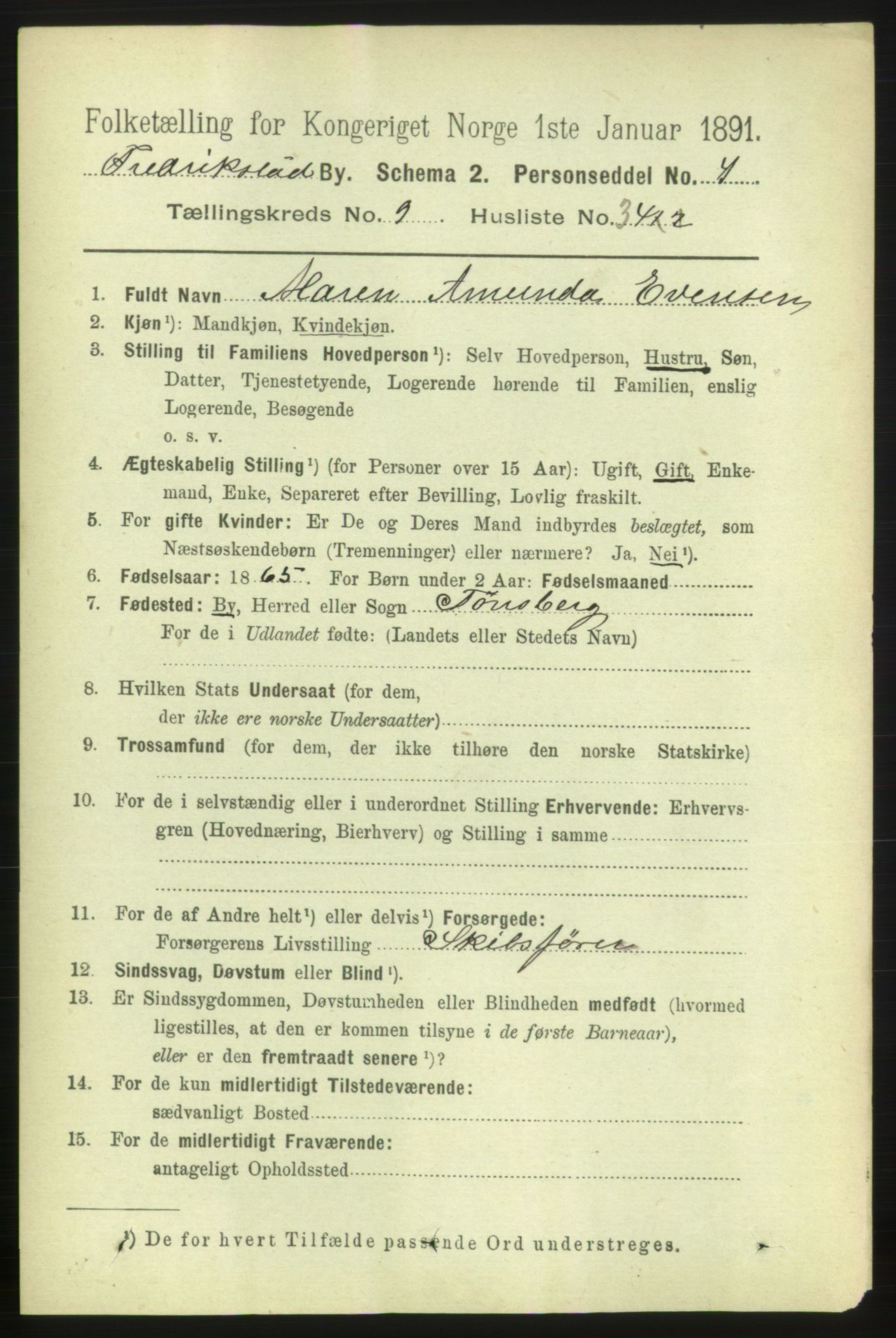 RA, 1891 census for 0103 Fredrikstad, 1891, p. 10767