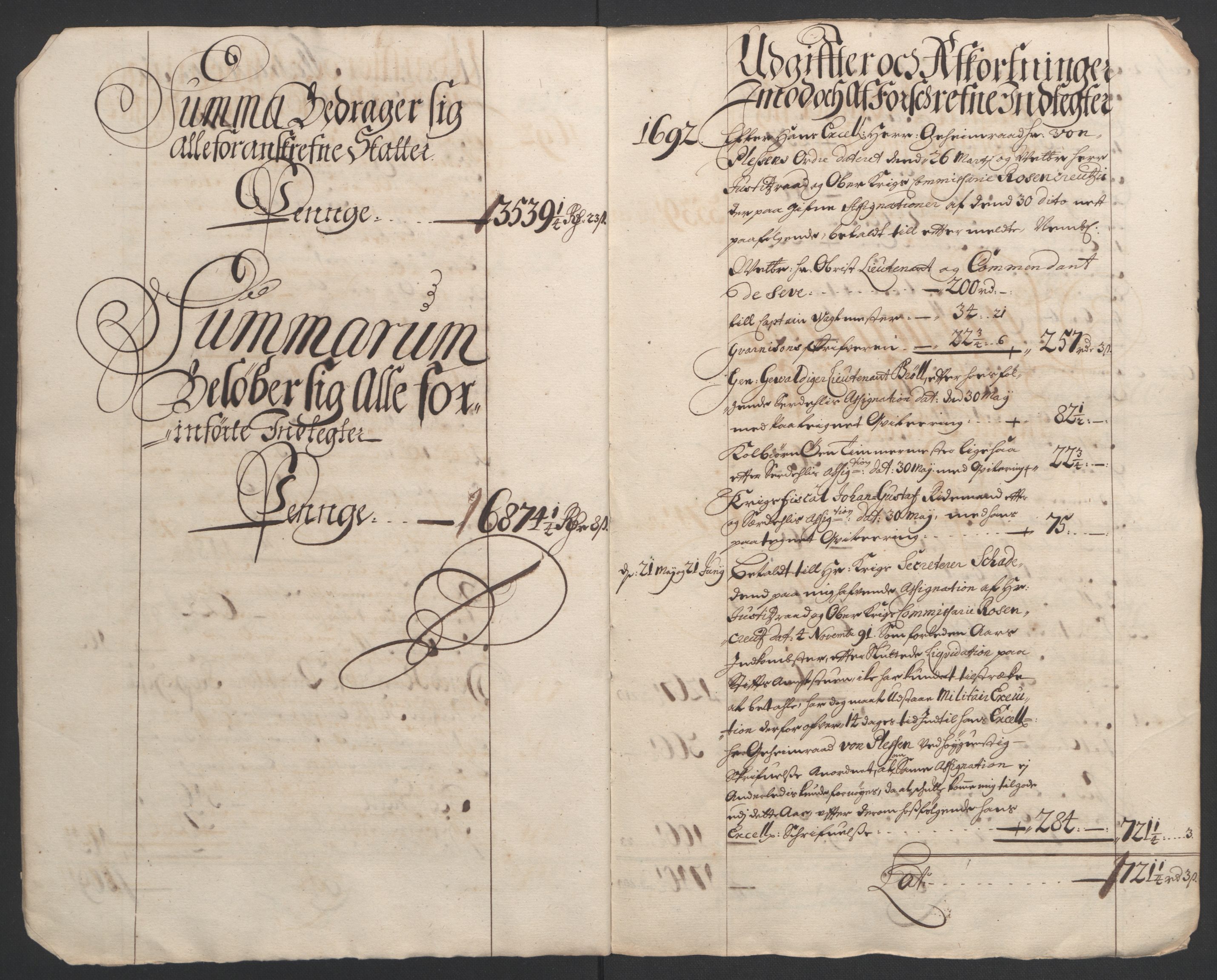 Rentekammeret inntil 1814, Reviderte regnskaper, Fogderegnskap, AV/RA-EA-4092/R08/L0426: Fogderegnskap Aker, 1692-1693, p. 9