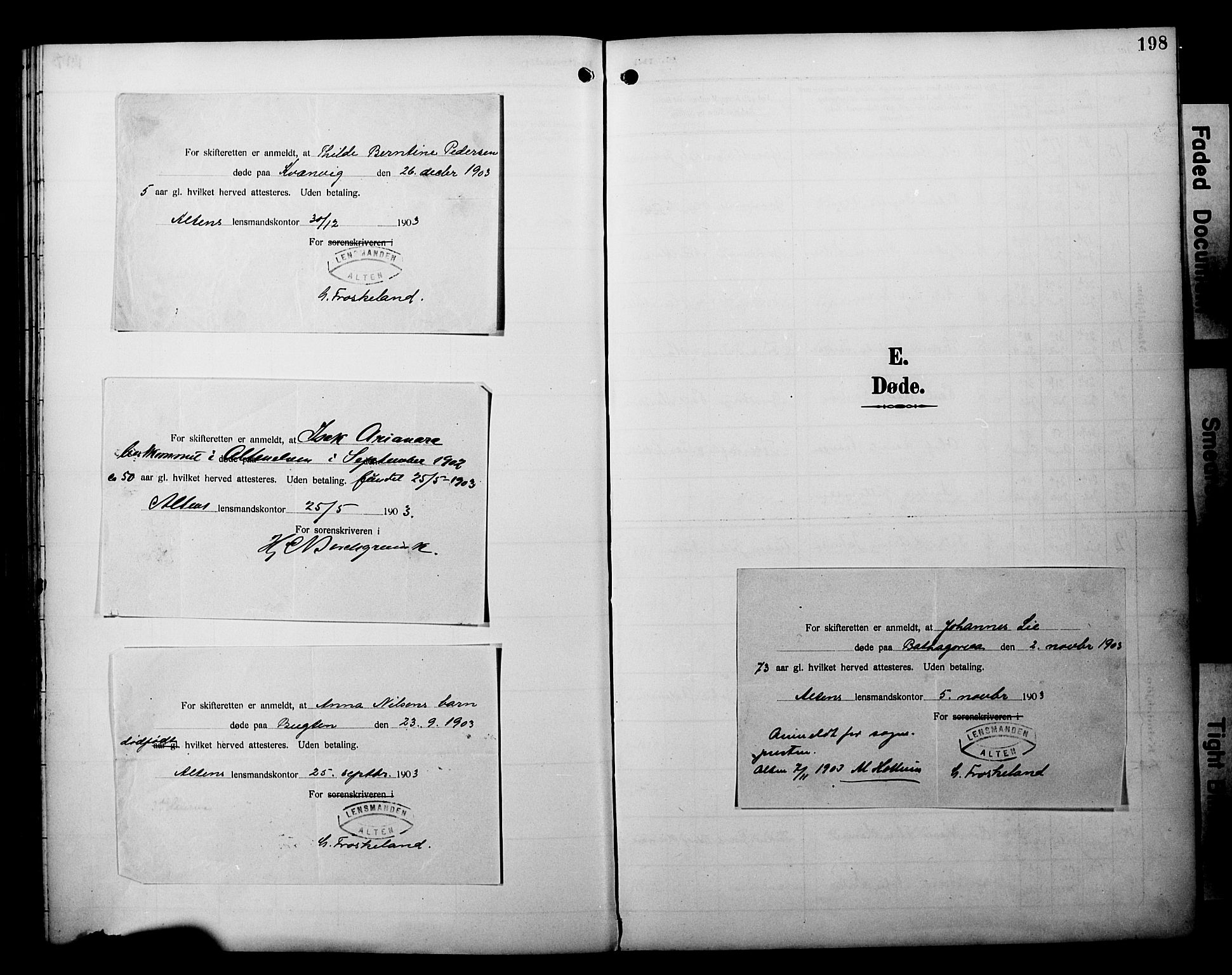 Alta sokneprestkontor, SATØ/S-1338/H/Ha/L0003.kirke: Parish register (official) no. 3, 1892-1904, p. 198