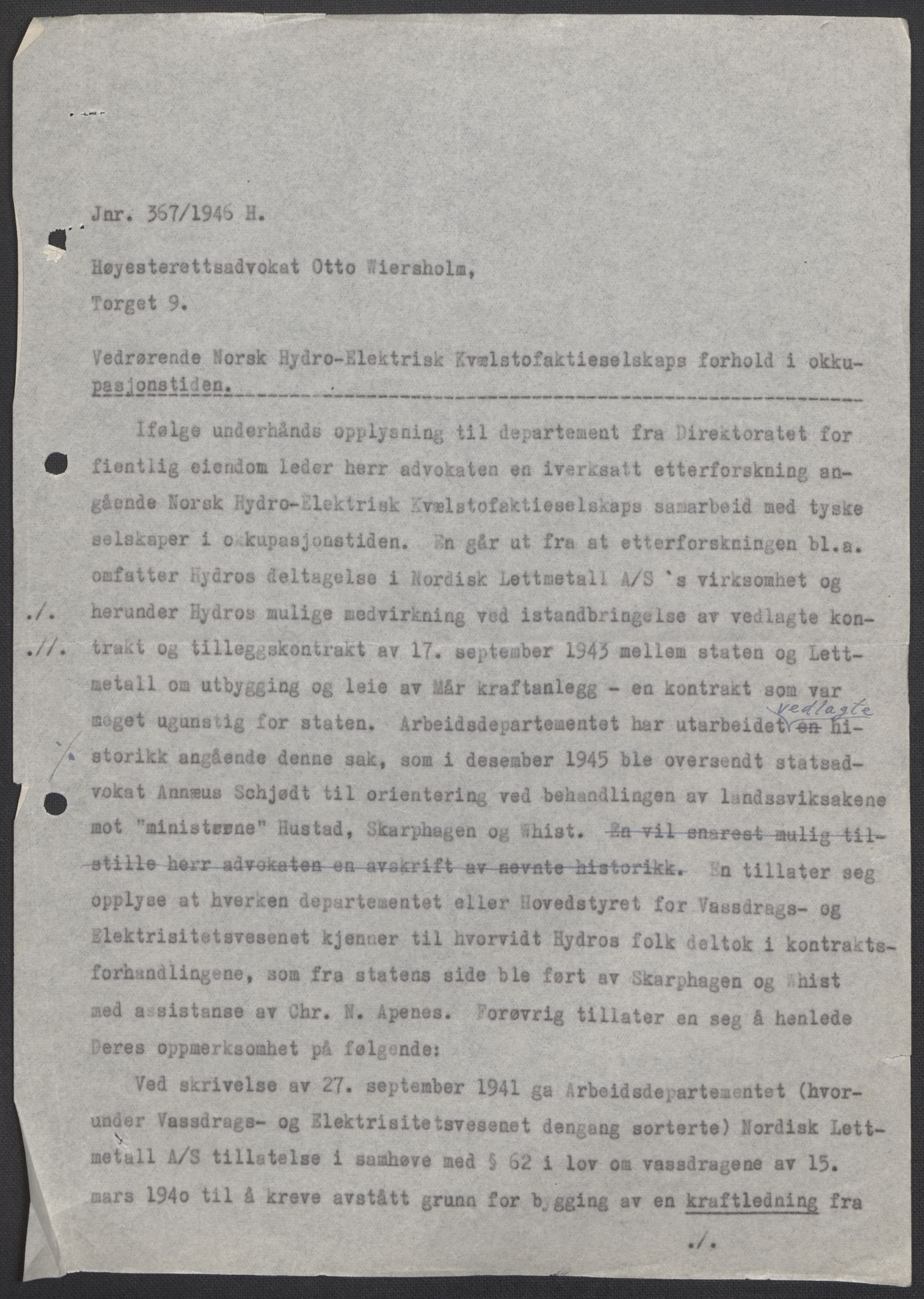 Landssvikarkivet, Oslo politikammer, AV/RA-S-3138-01/D/Dg/L0544/5604: Henlagt hnr. 5581 - 5583, 5585 og 5588 - 5597 / Hnr. 5588, 1945-1948, p. 7