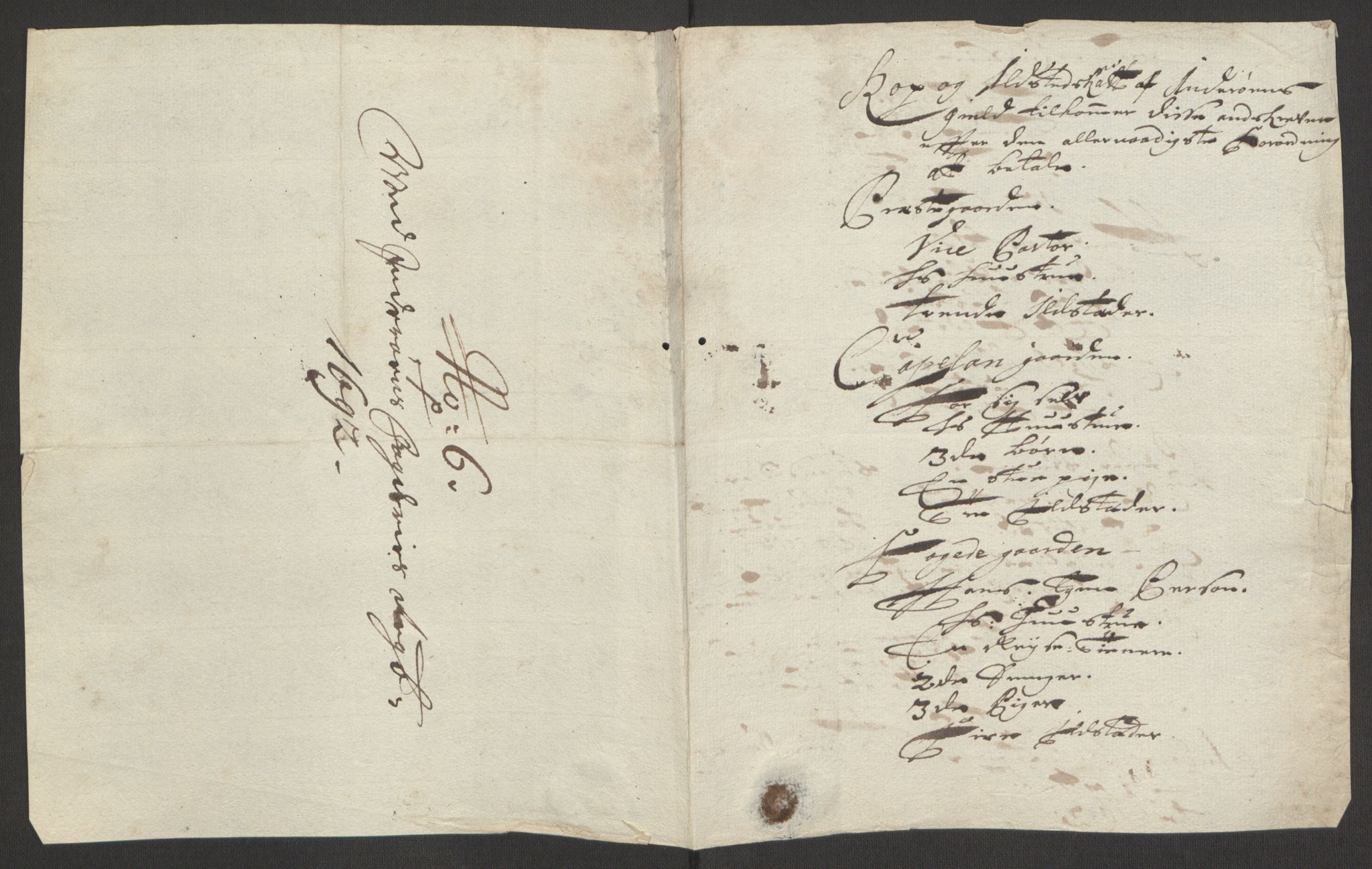 Rentekammeret inntil 1814, Reviderte regnskaper, Fogderegnskap, AV/RA-EA-4092/R63/L4308: Fogderegnskap Inderøy, 1692-1694, p. 150