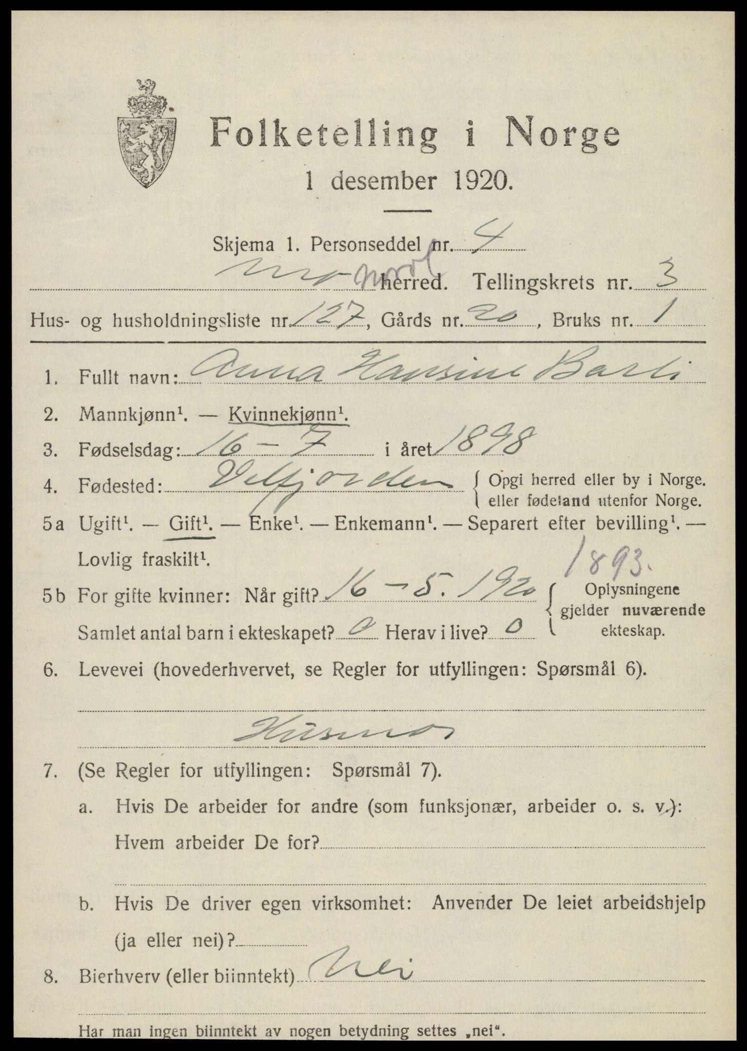 SAT, 1920 census for Mo, 1920, p. 4607