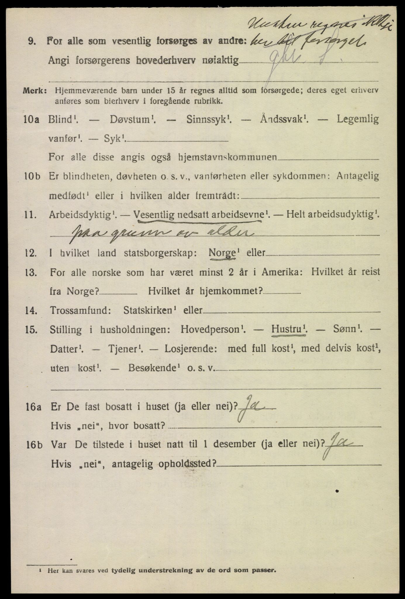 SAK, 1920 census for Eiken, 1920, p. 1670