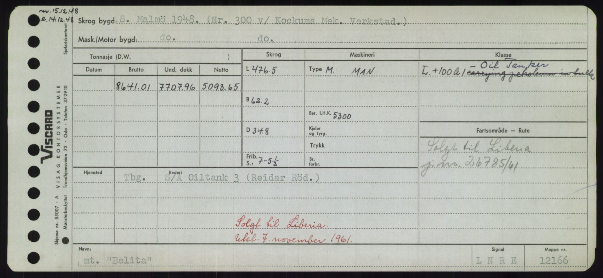 Sjøfartsdirektoratet med forløpere, Skipsmålingen, AV/RA-S-1627/H/Hd/L0003: Fartøy, B-Bev, p. 513