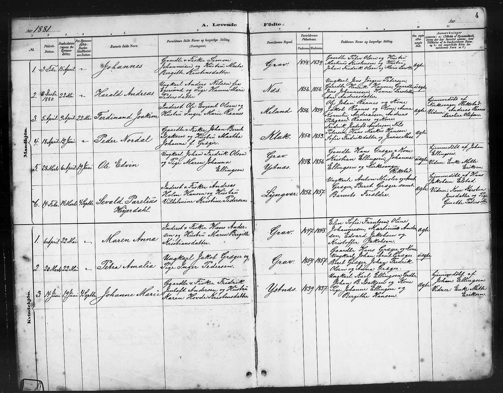Ministerialprotokoller, klokkerbøker og fødselsregistre - Nordland, AV/SAT-A-1459/808/L0131: Parish register (copy) no. 808C02, 1879-1919, p. 4
