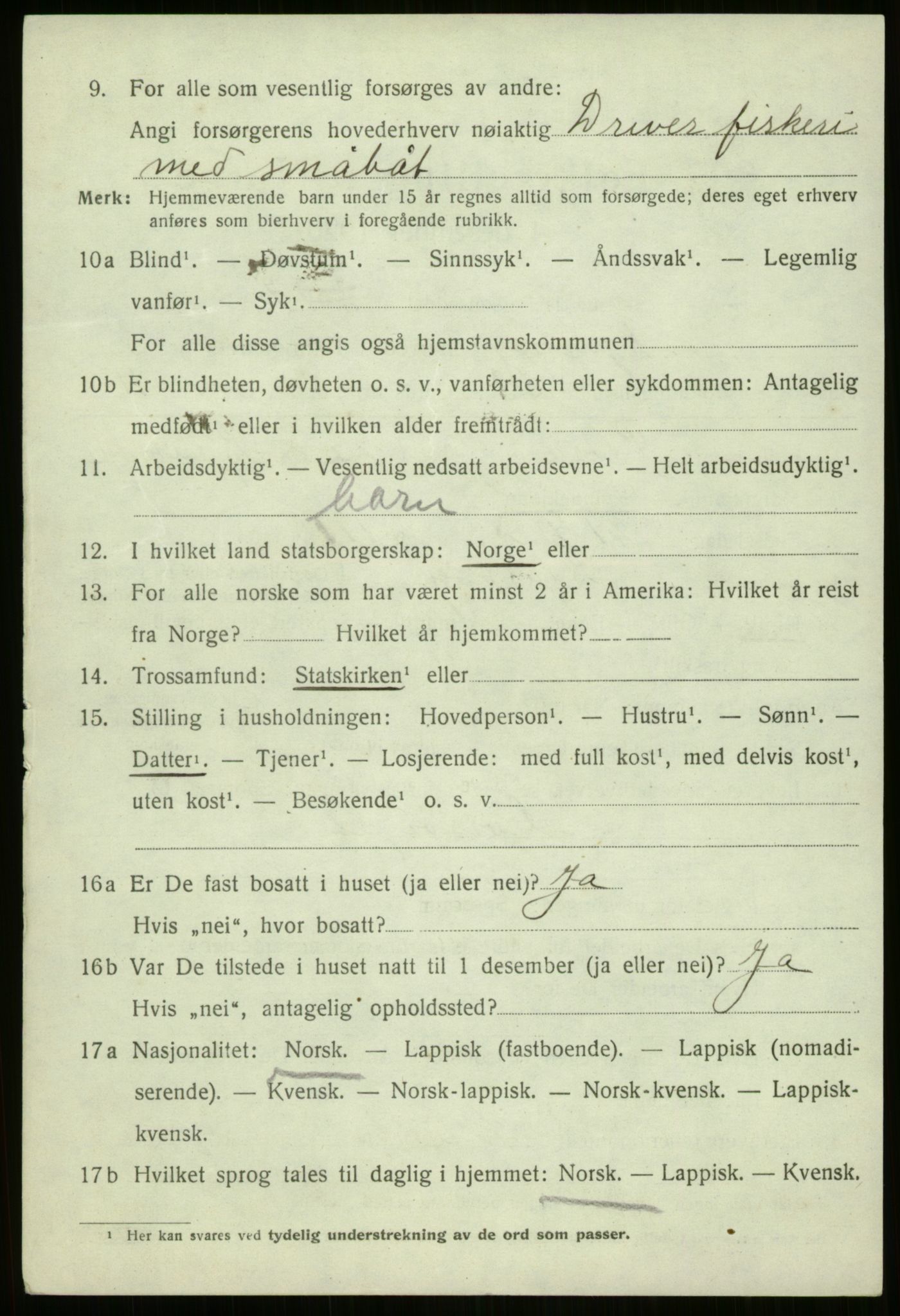 SATØ, 1920 census for Bjarkøy, 1920, p. 2018