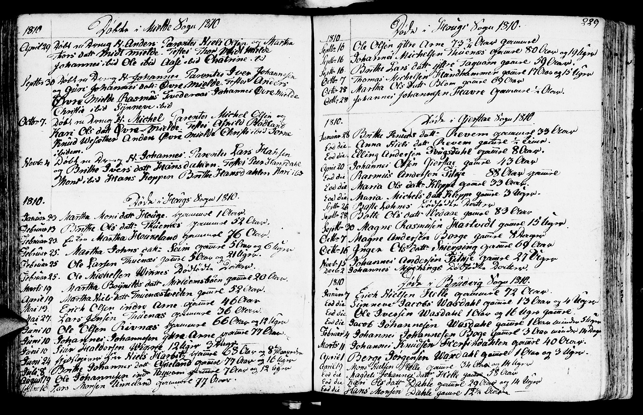 Haus sokneprestembete, SAB/A-75601/H/Haa: Parish register (official) no. A 11, 1796-1816, p. 229