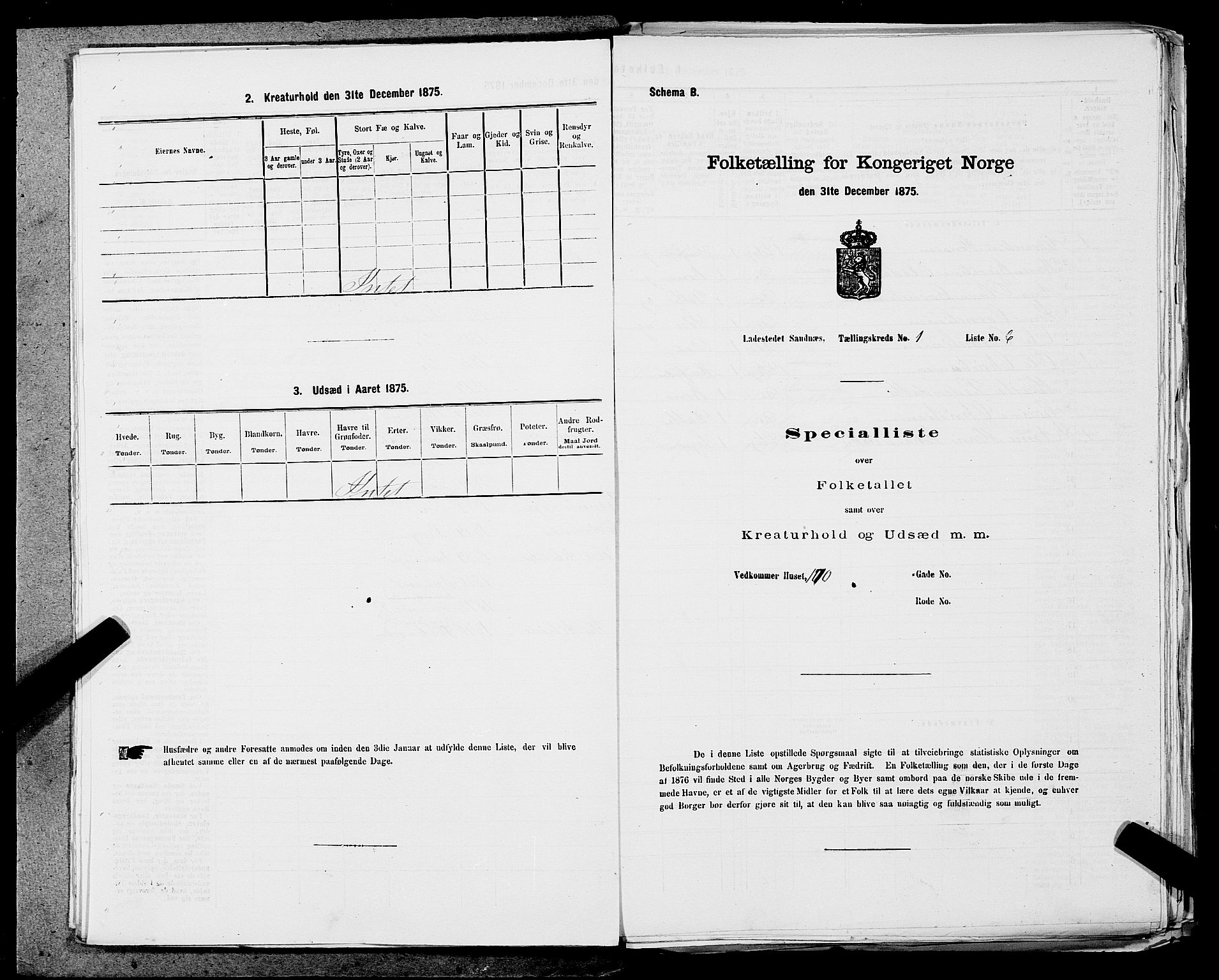 SAST, 1875 census for 1102B Høyland/Sandnes, 1875, p. 11