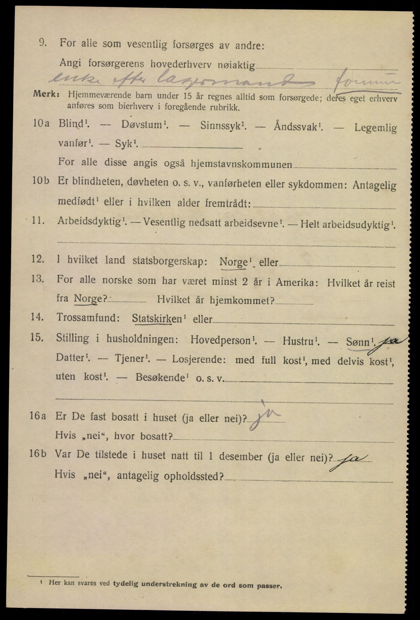 SAKO, 1920 census for Skien, 1920, p. 24271