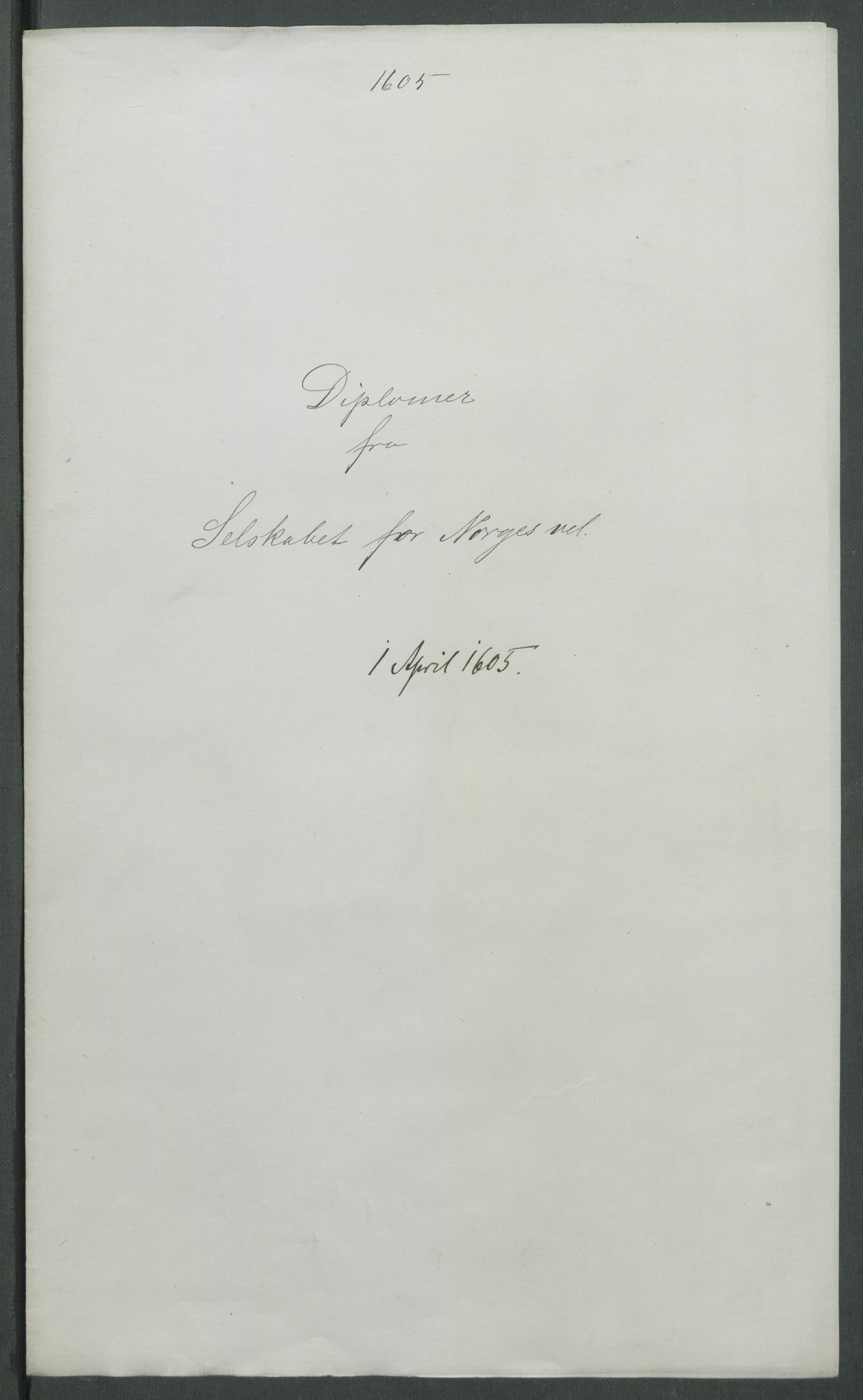 Riksarkivets diplomsamling, AV/RA-EA-5965/F02/L0114: Dokumenter, 1605, p. 15
