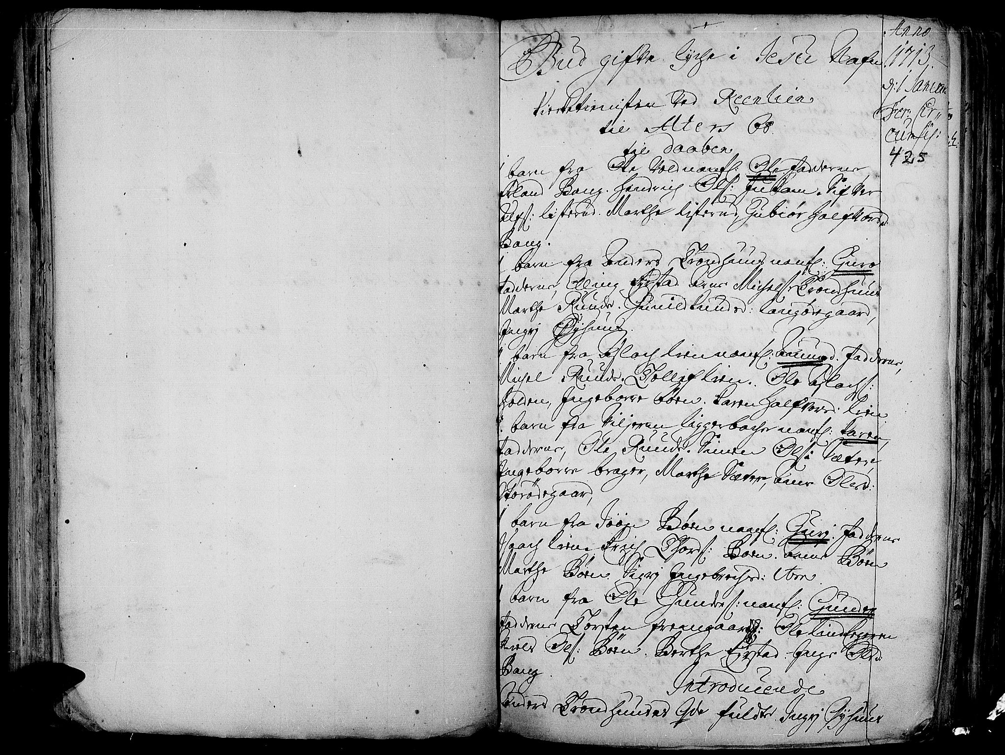 Aurdal prestekontor, SAH/PREST-126/H/Ha/Haa/L0001: Parish register (official) no. 1-3, 1692-1730, p. 425