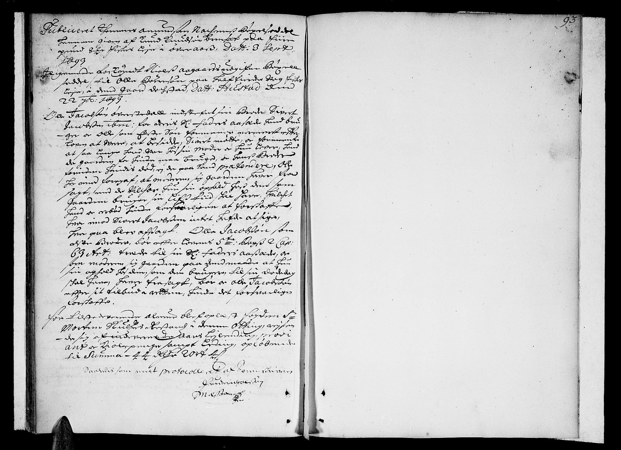 Romsdal sorenskriveri, SAT/A-4149/1/1/1A/L0002: Tingbok, 1690-1693, p. 89b-90a