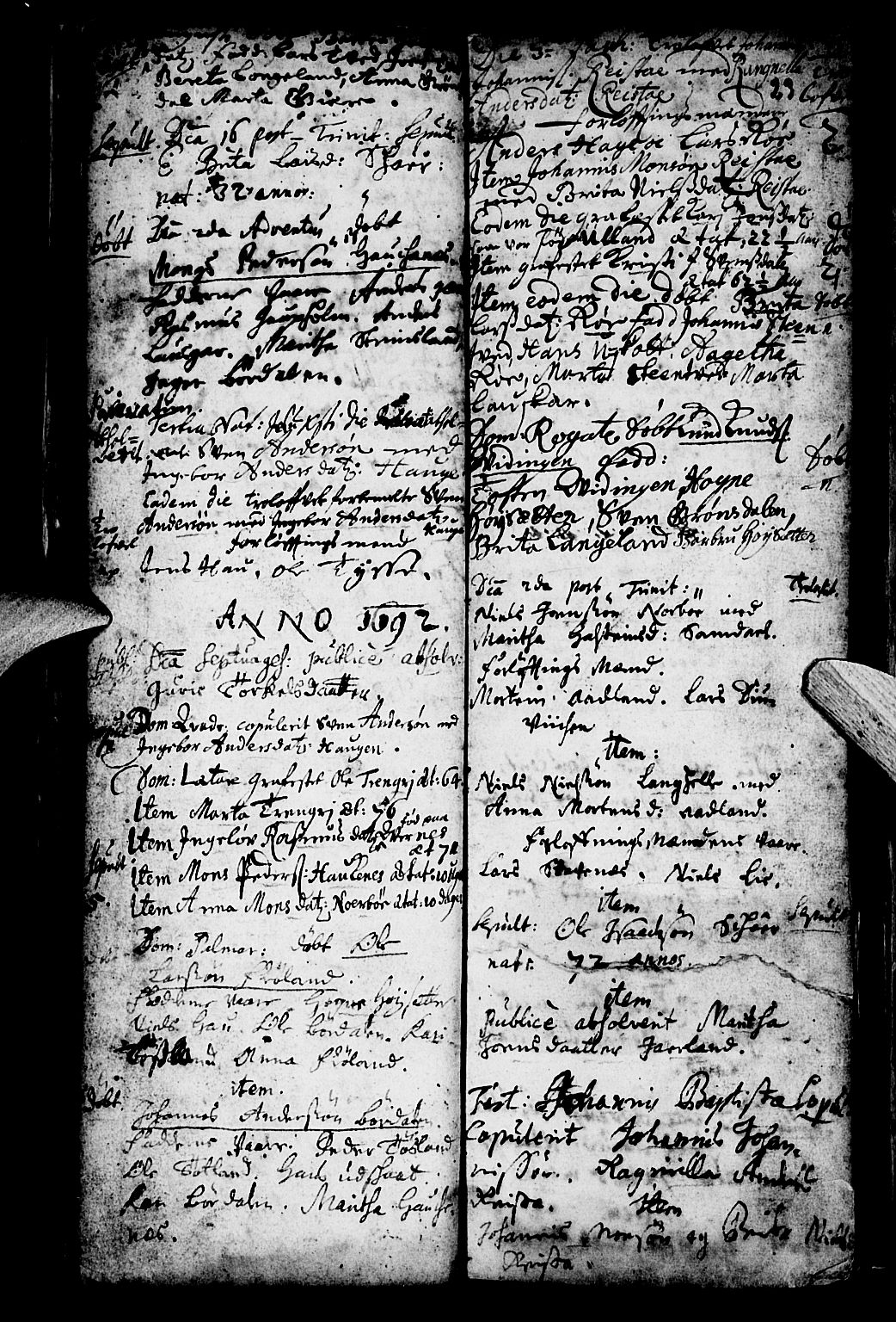 Os sokneprestembete, SAB/A-99929: Parish register (official) no. A 4, 1669-1760, p. 23