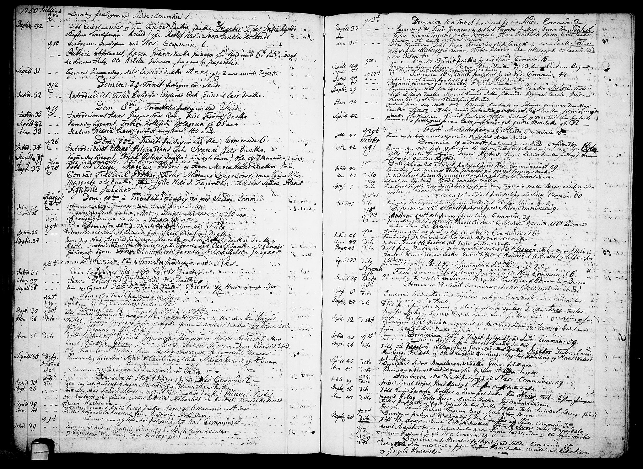 Sauherad kirkebøker, AV/SAKO-A-298/F/Fa/L0003: Parish register (official) no. I 3, 1722-1766