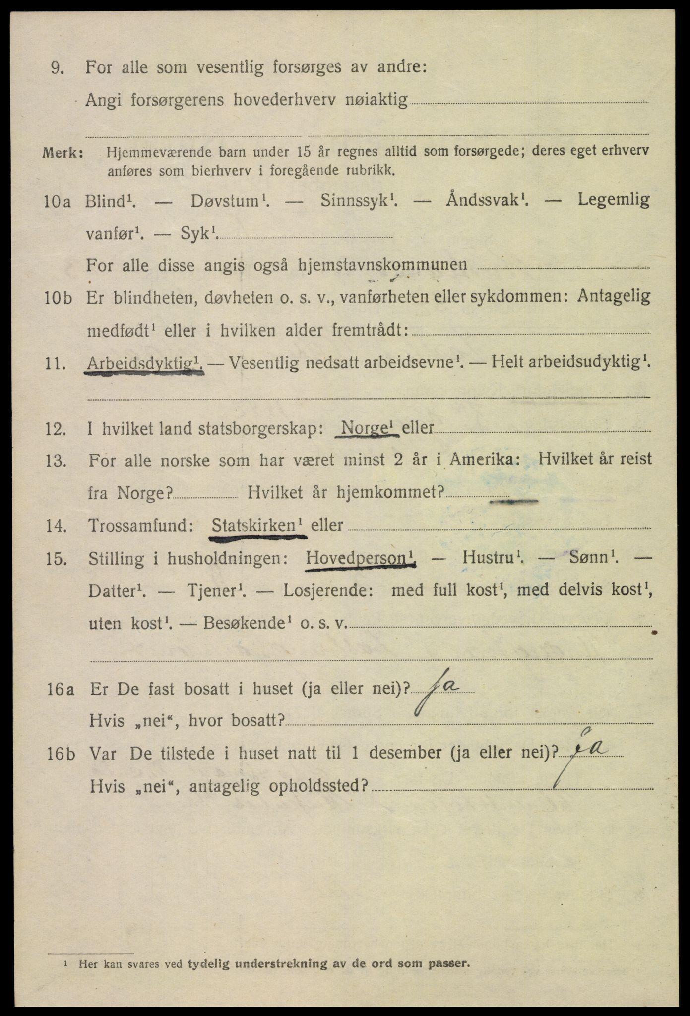 SAK, 1920 census for Kristiansand, 1920, p. 27884