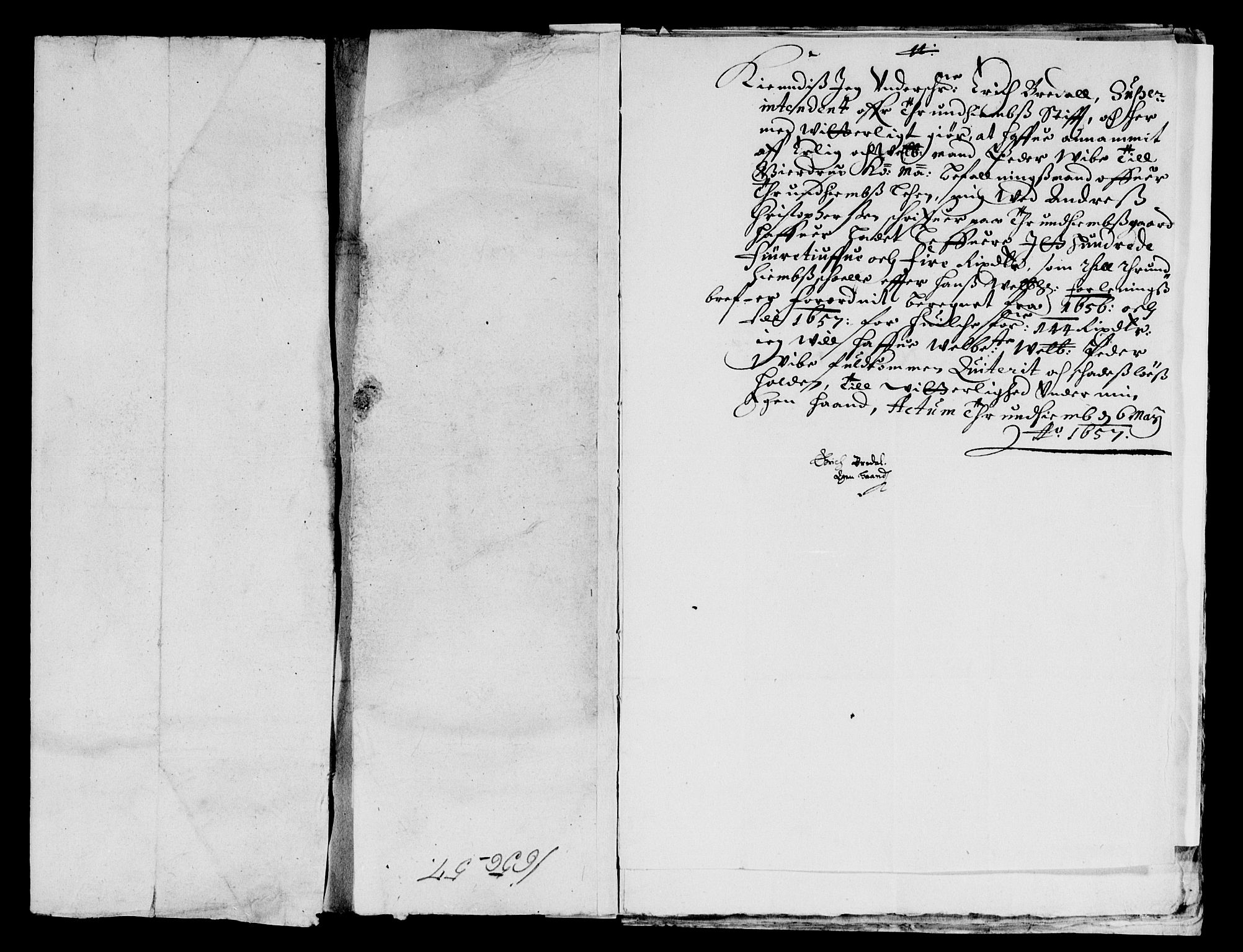 Rentekammeret inntil 1814, Reviderte regnskaper, Lensregnskaper, AV/RA-EA-5023/R/Rb/Rbw/L0126: Trondheim len, 1656-1657