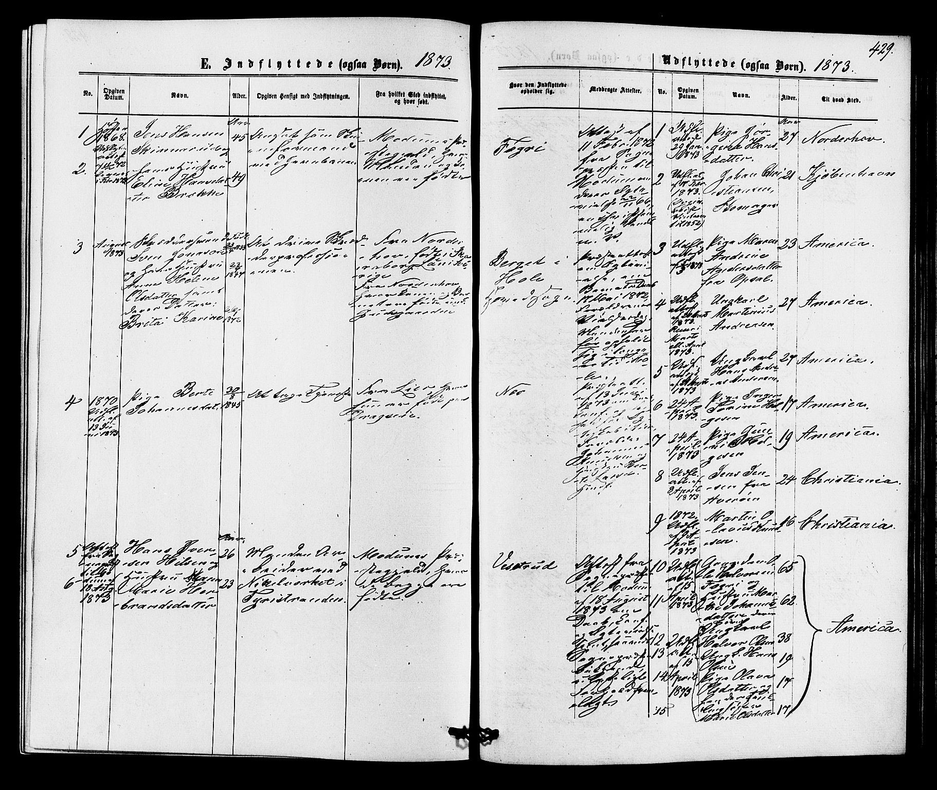 Hole kirkebøker, SAKO/A-228/F/Fa/L0007: Parish register (official) no. I 7, 1873-1877, p. 429