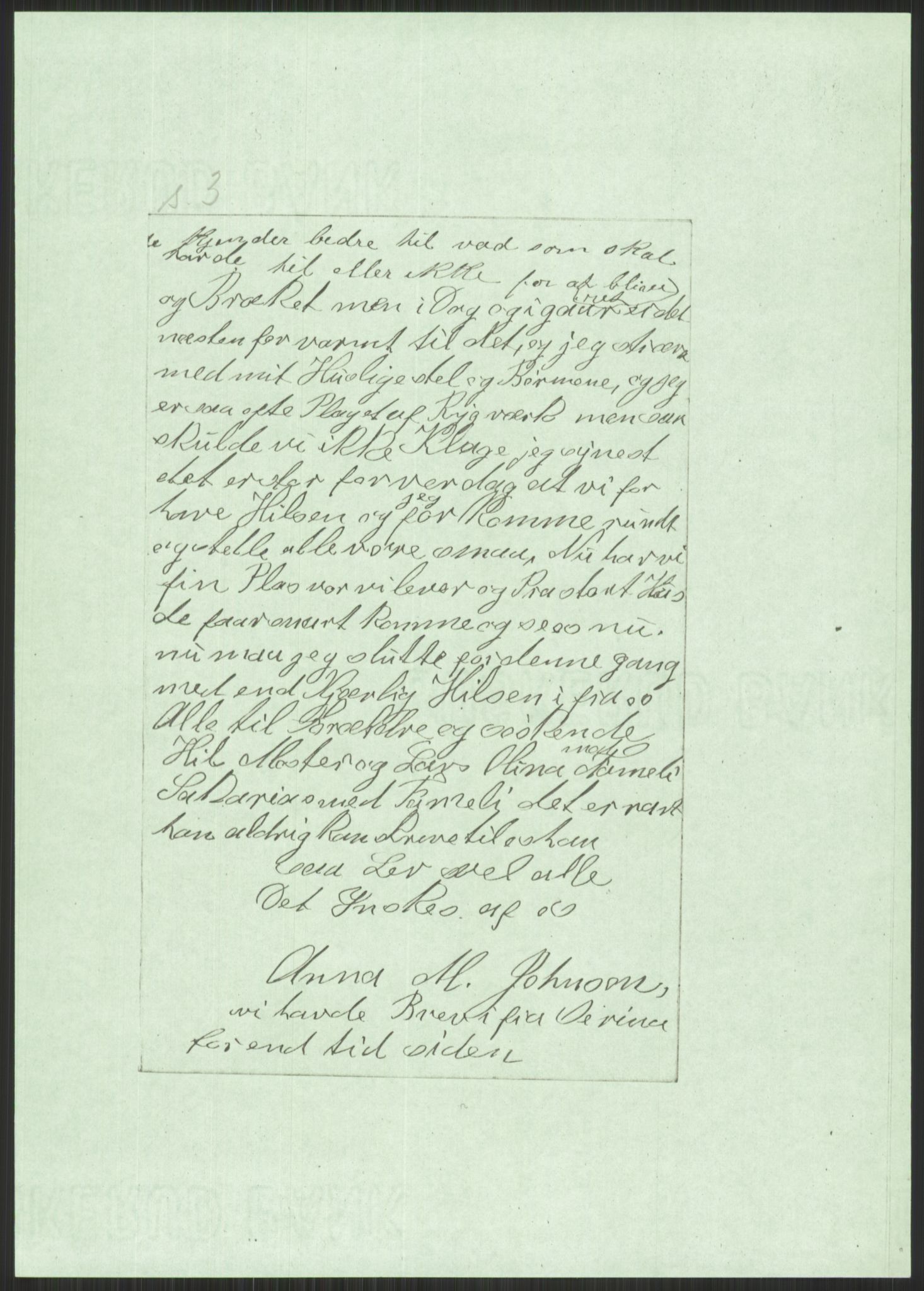 Samlinger til kildeutgivelse, Amerikabrevene, AV/RA-EA-4057/F/L0030: Innlån fra Rogaland: Vatnaland - Øverland, 1838-1914, p. 485