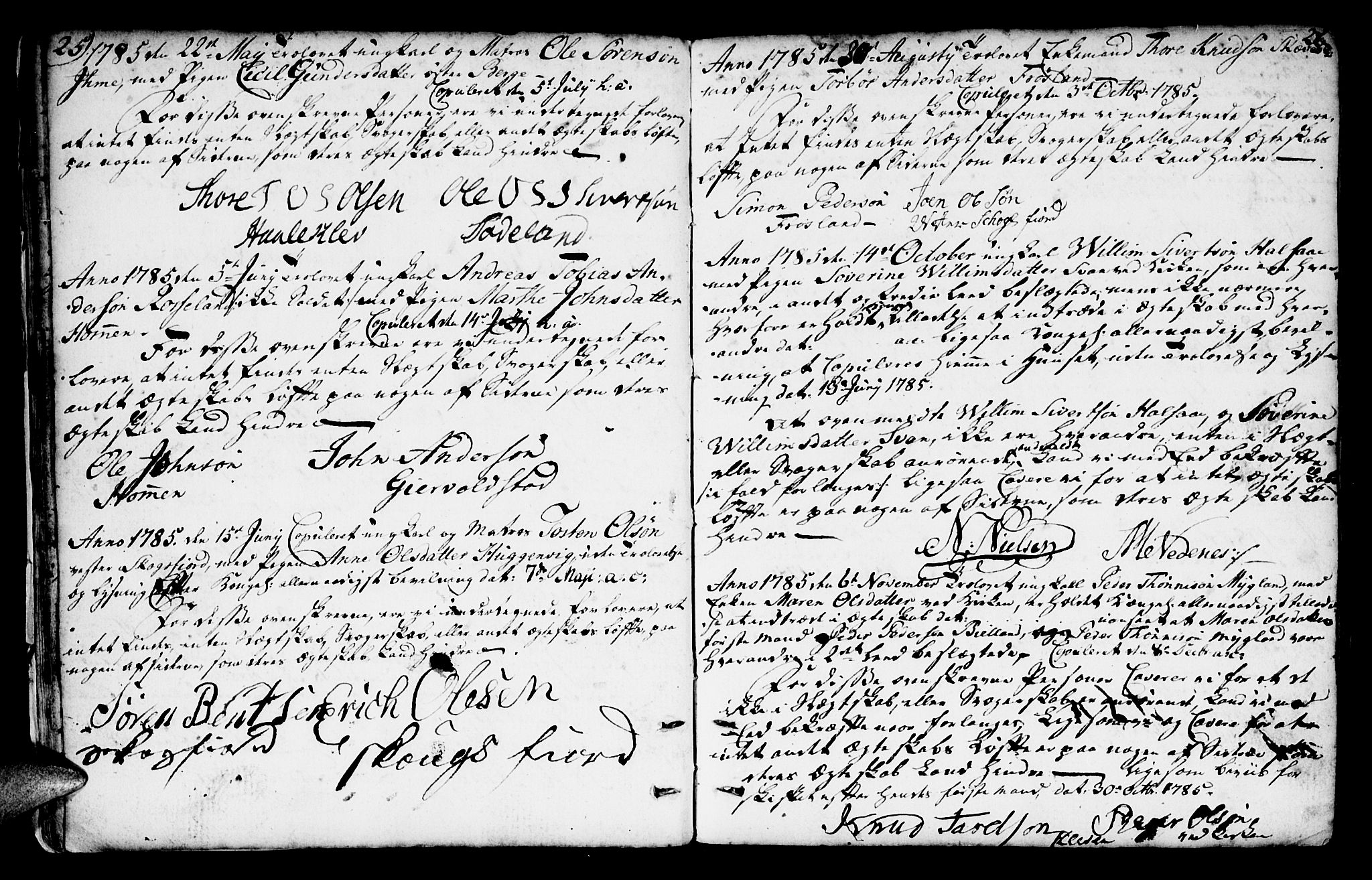 Mandal sokneprestkontor, AV/SAK-1111-0030/F/Fa/Faa/L0007: Parish register (official) no. A 7, 1783-1818, p. 25-26