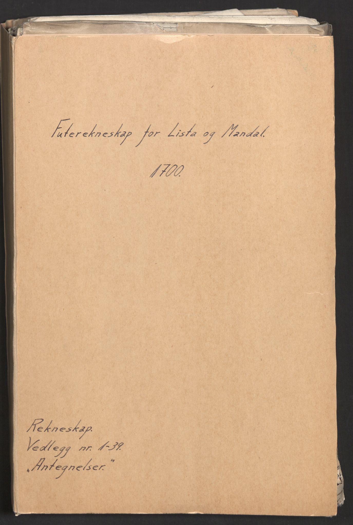 Rentekammeret inntil 1814, Reviderte regnskaper, Fogderegnskap, AV/RA-EA-4092/R43/L2548: Fogderegnskap Lista og Mandal, 1700, p. 2