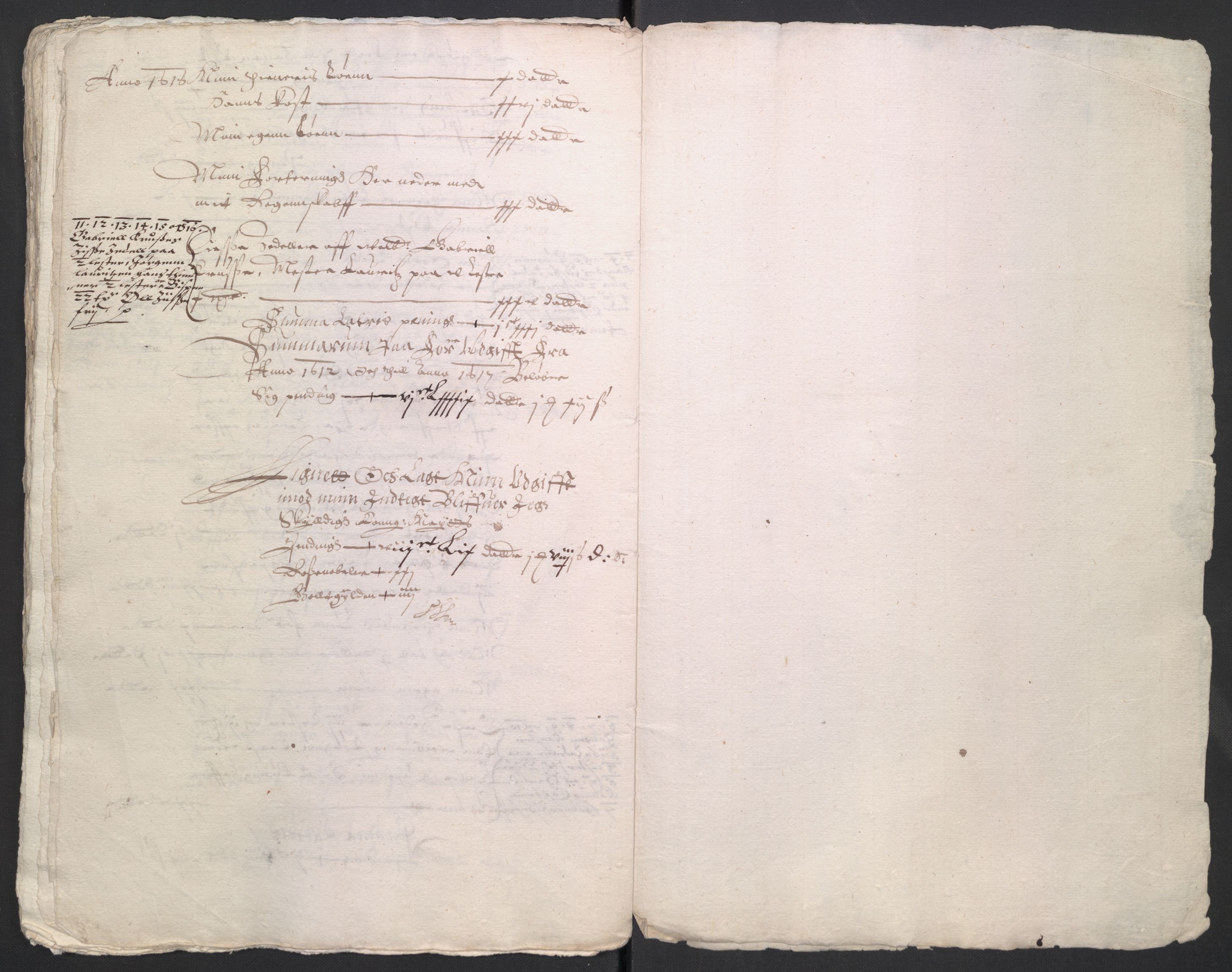 Rentekammeret inntil 1814, Reviderte regnskaper, Byregnskaper, AV/RA-EA-4066/R/Ro/L0297: [O1] By- og tollregnskap, 1602-1624, p. 191