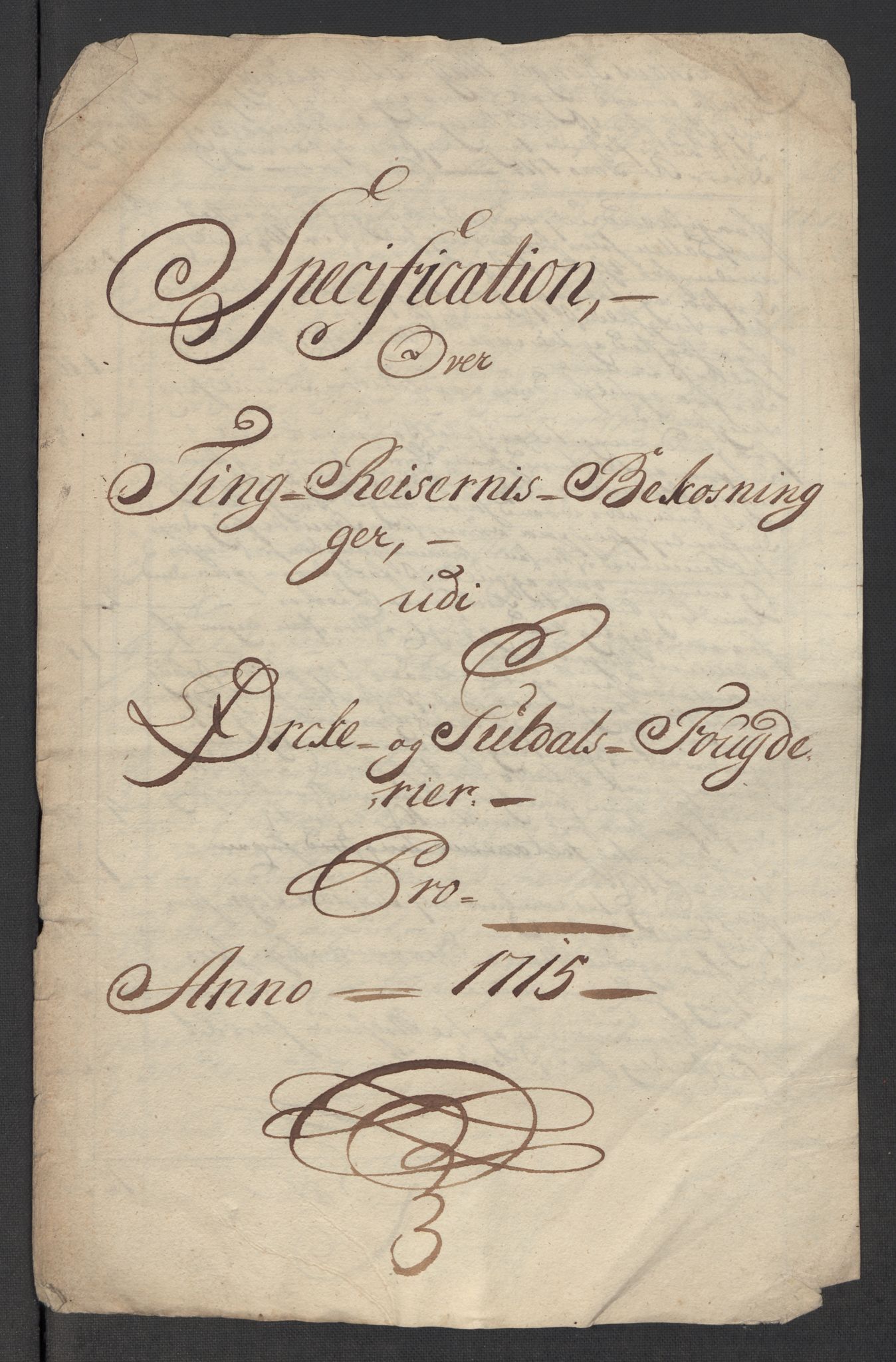 Rentekammeret inntil 1814, Reviderte regnskaper, Fogderegnskap, RA/EA-4092/R60/L3966: Fogderegnskap Orkdal og Gauldal, 1715, p. 559
