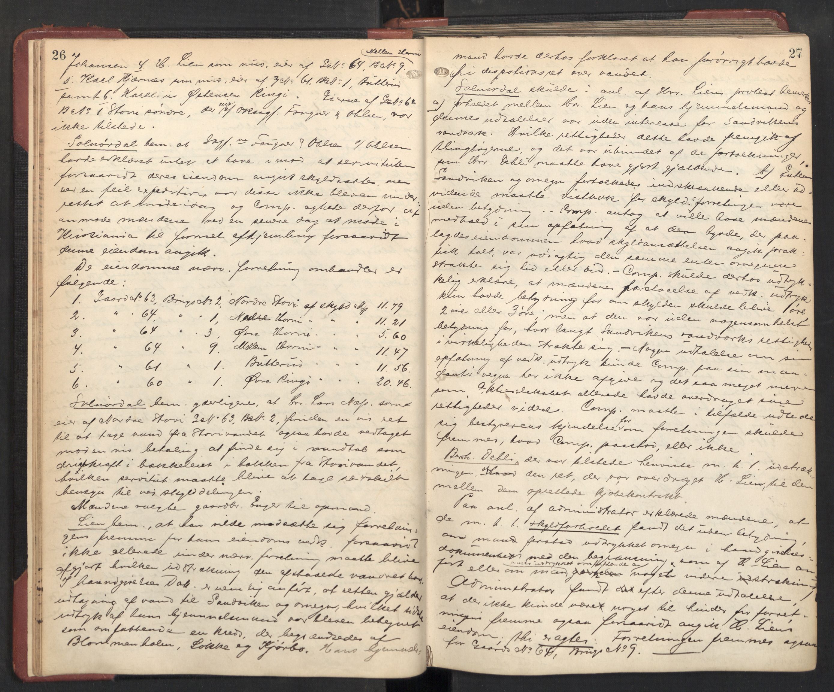 Aker sorenskriveri, AV/SAO-A-10895/F/Fc/Fcb/L0070: Ekstrarettsprotokoll, 1901-1906, p. 26-27