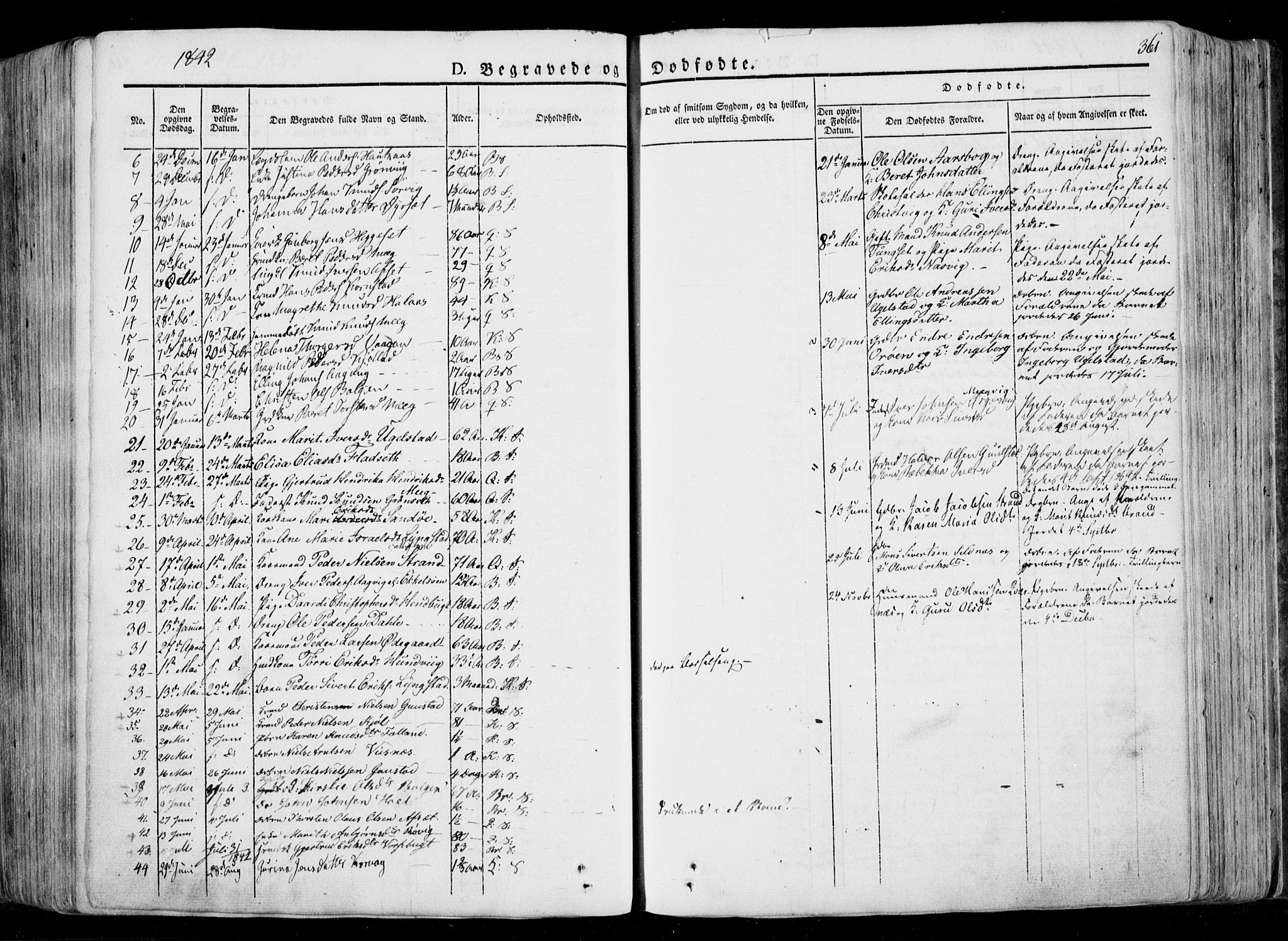 Ministerialprotokoller, klokkerbøker og fødselsregistre - Møre og Romsdal, AV/SAT-A-1454/568/L0803: Parish register (official) no. 568A10, 1830-1853, p. 361