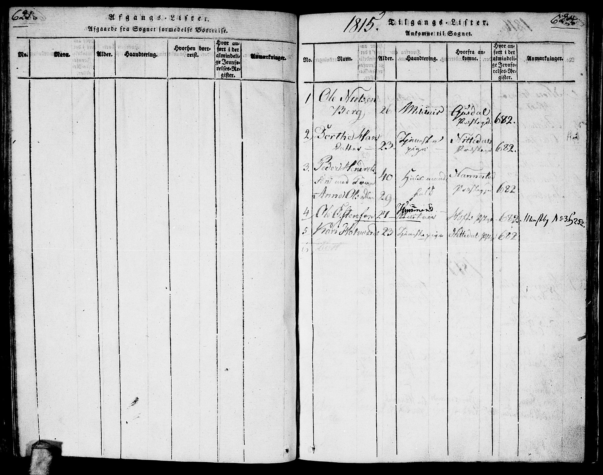 Gjerdrum prestekontor Kirkebøker, SAO/A-10412b/G/Ga/L0001: Parish register (copy) no. I 1, 1816-1837, p. 623-624