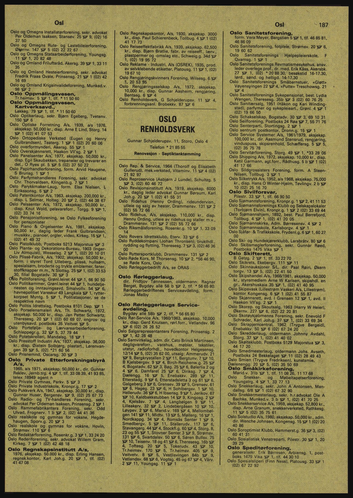 Kristiania/Oslo adressebok, PUBL/-, 1982-1983, p. 187