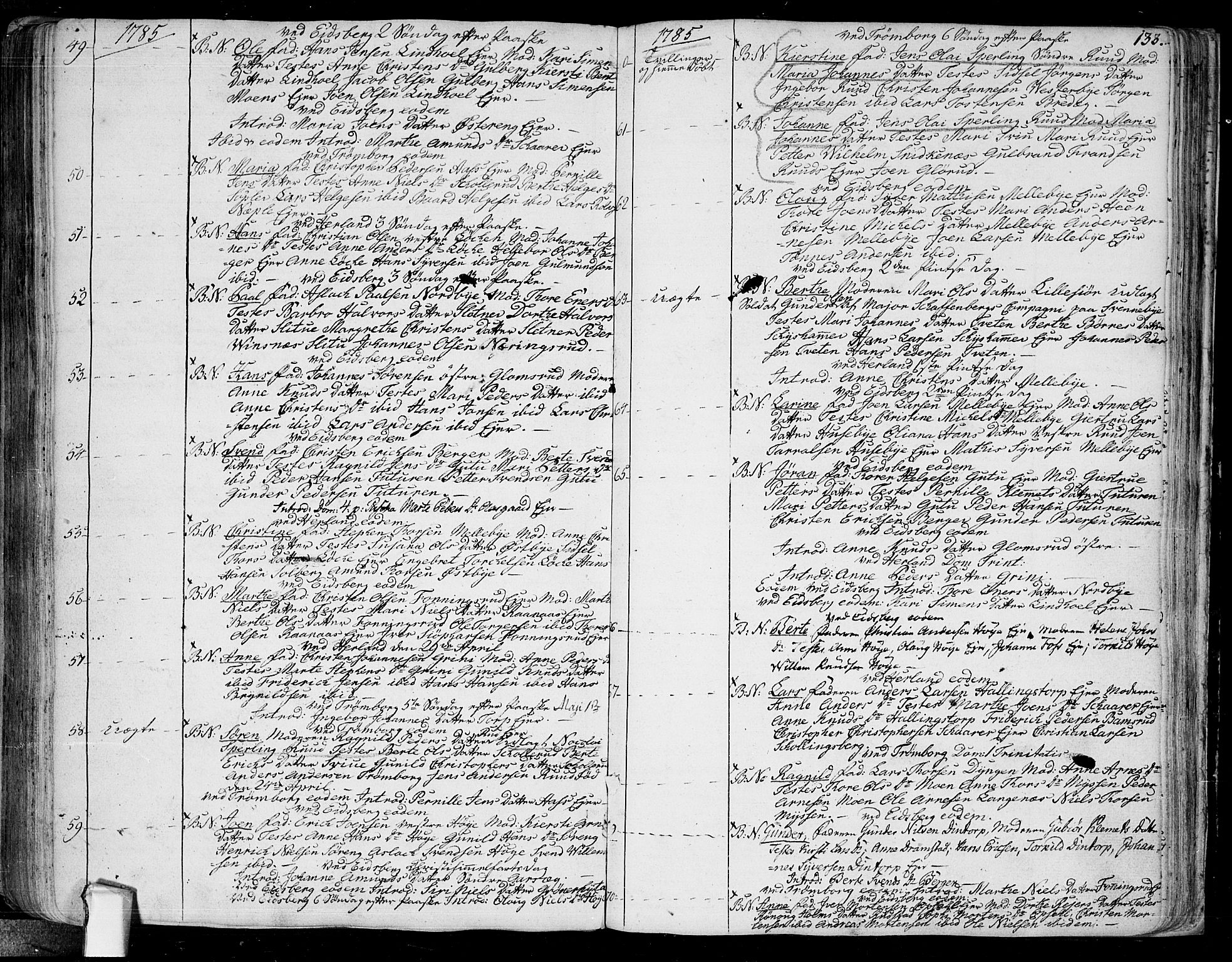 Eidsberg prestekontor Kirkebøker, SAO/A-10905/F/Fa/L0004: Parish register (official) no. I 4, 1759-1788, p. 133