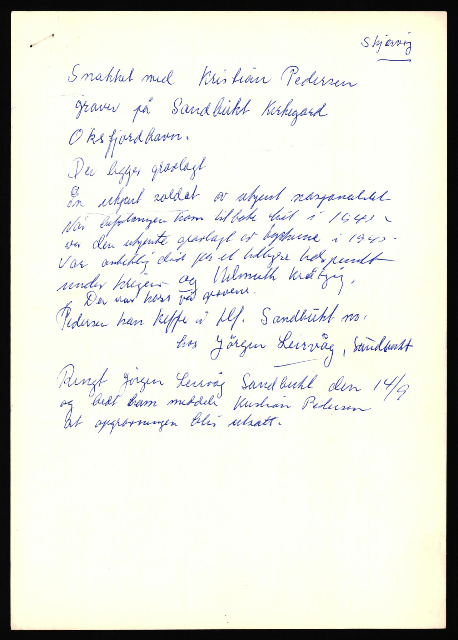 Krigsgravtjenesten, AV/RA-S-7020/D/Da/L0039: Tyske krigsgraver, 1945-1963, p. 99