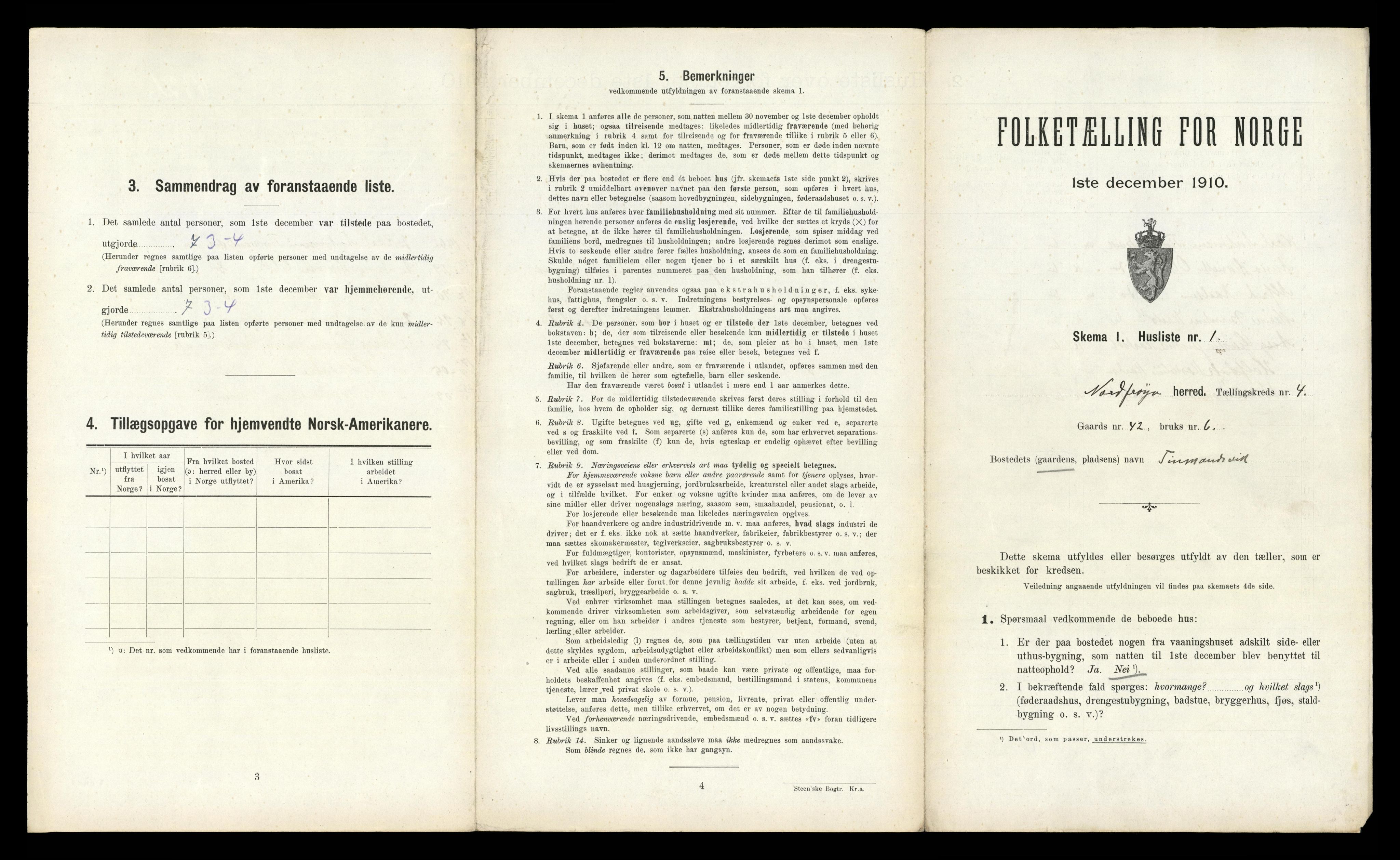 RA, 1910 census for Nord-Frøya, 1910, p. 292