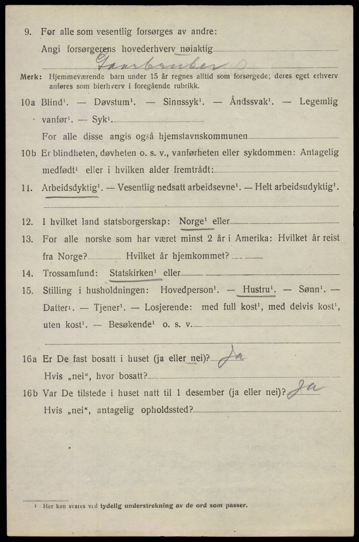 SAO, 1920 census for Skiptvet, 1920, p. 3828