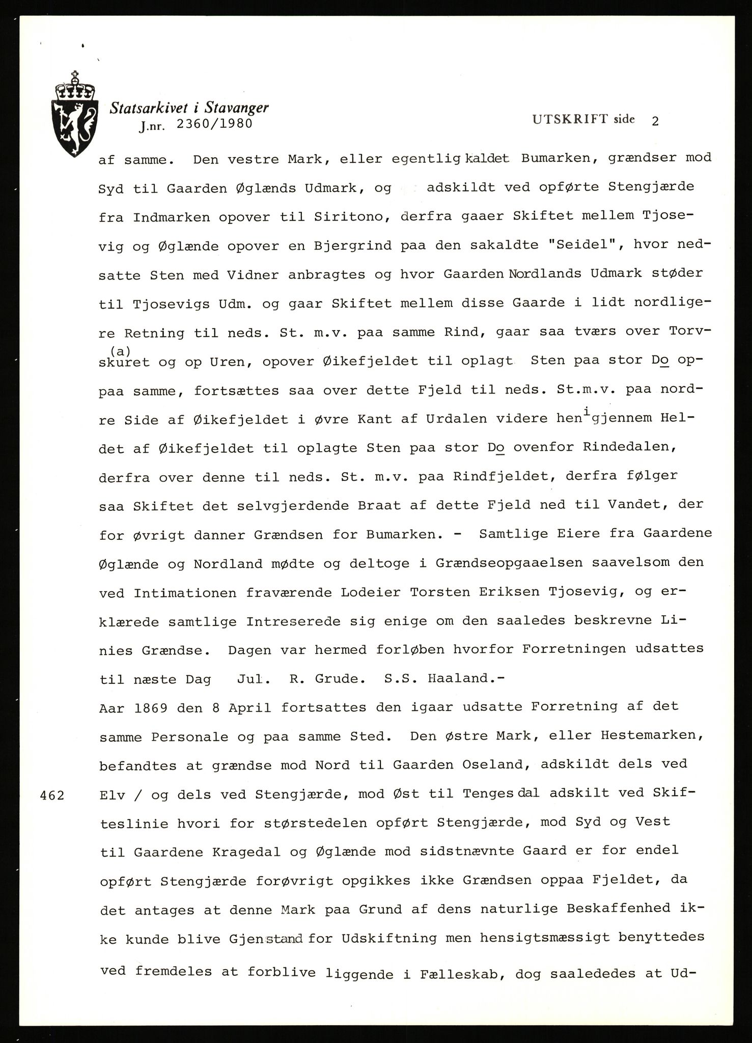 Statsarkivet i Stavanger, AV/SAST-A-101971/03/Y/Yj/L0047: Avskrifter sortert etter gårdsnavn: Kirketeigen - Klovning, 1750-1930, p. 127