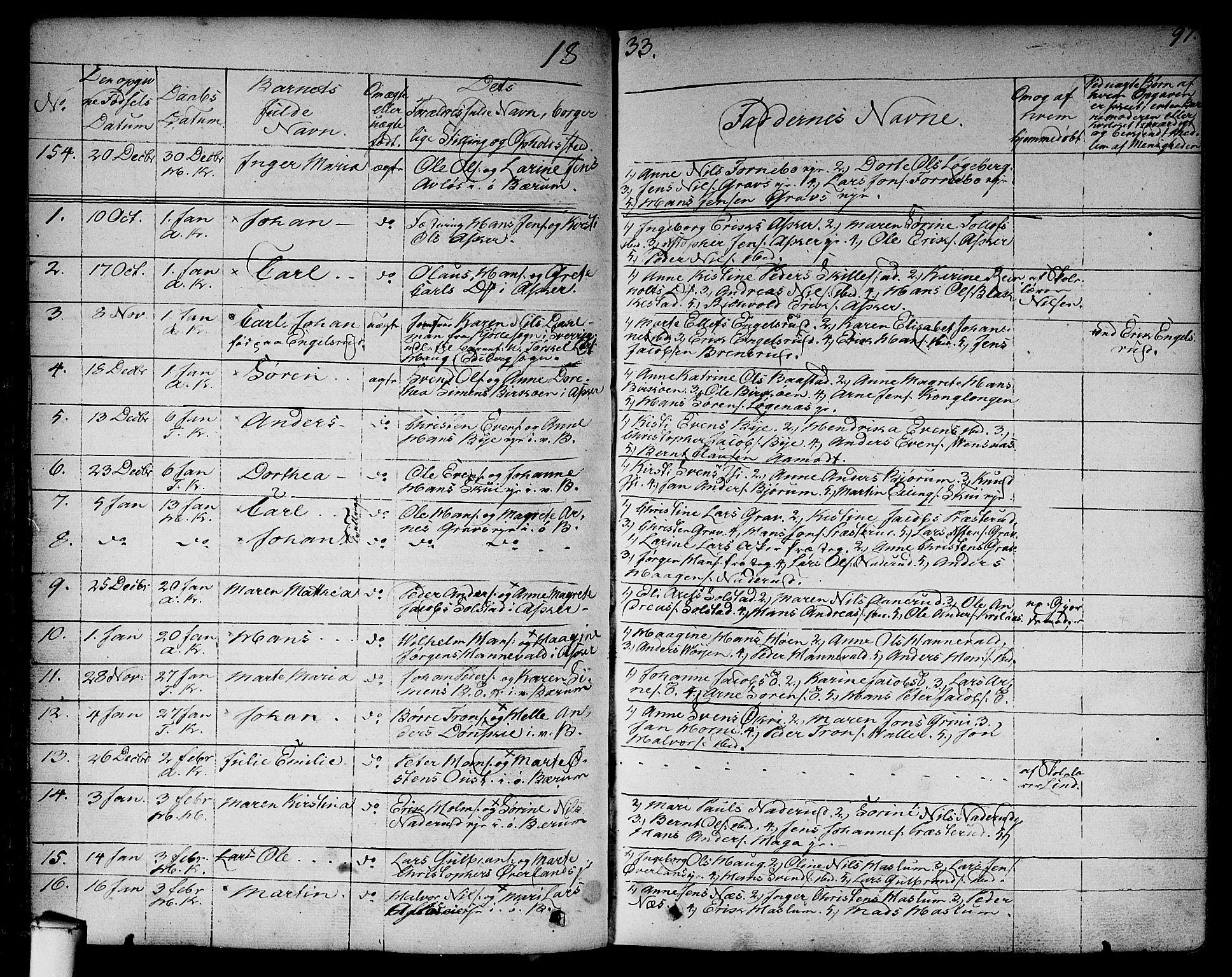 Asker prestekontor Kirkebøker, SAO/A-10256a/F/Fa/L0007: Parish register (official) no. I 7, 1825-1864, p. 97
