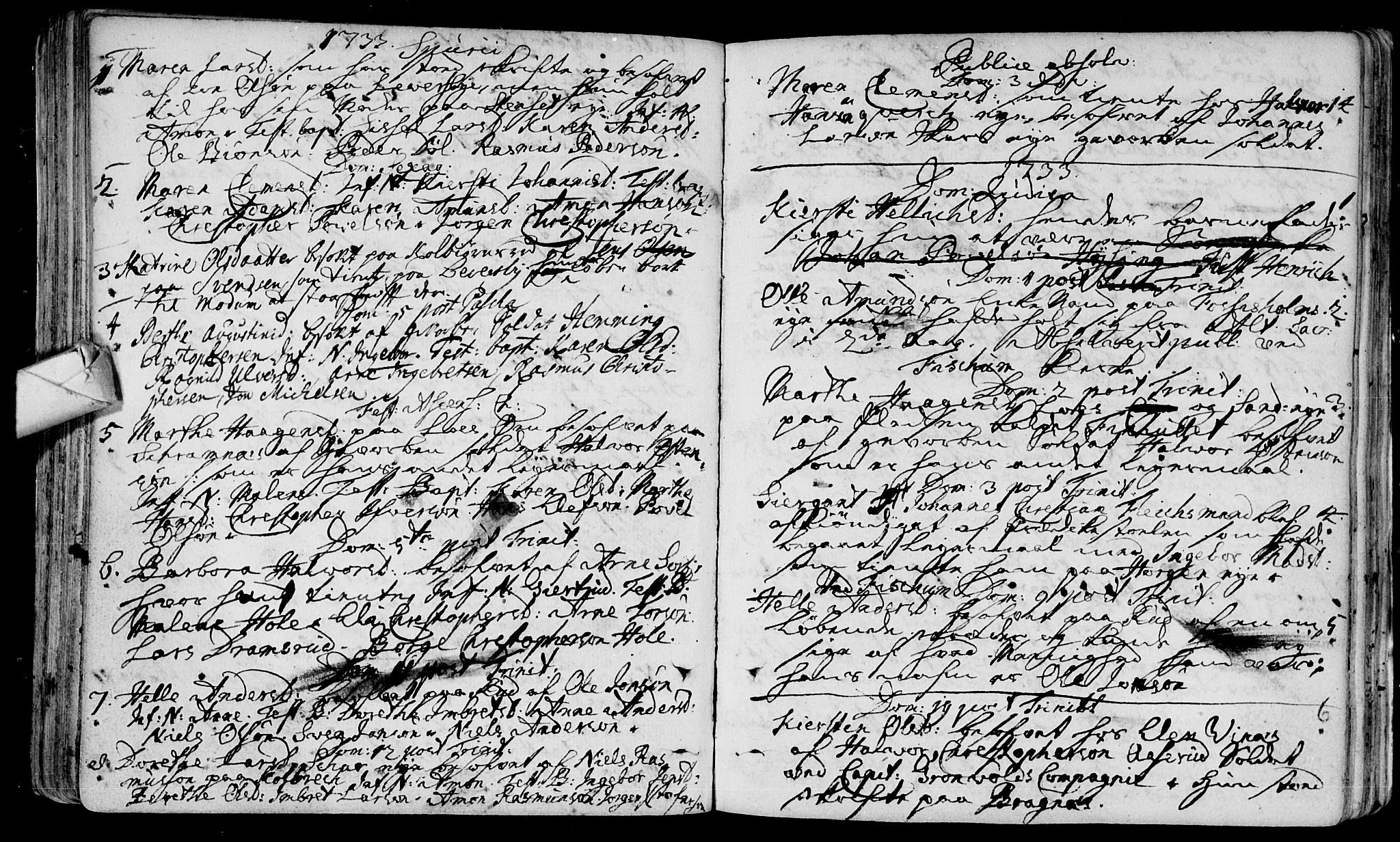 Eiker kirkebøker, AV/SAKO-A-4/F/Fa/L0004: Parish register (official) no. I 4, 1705-1763