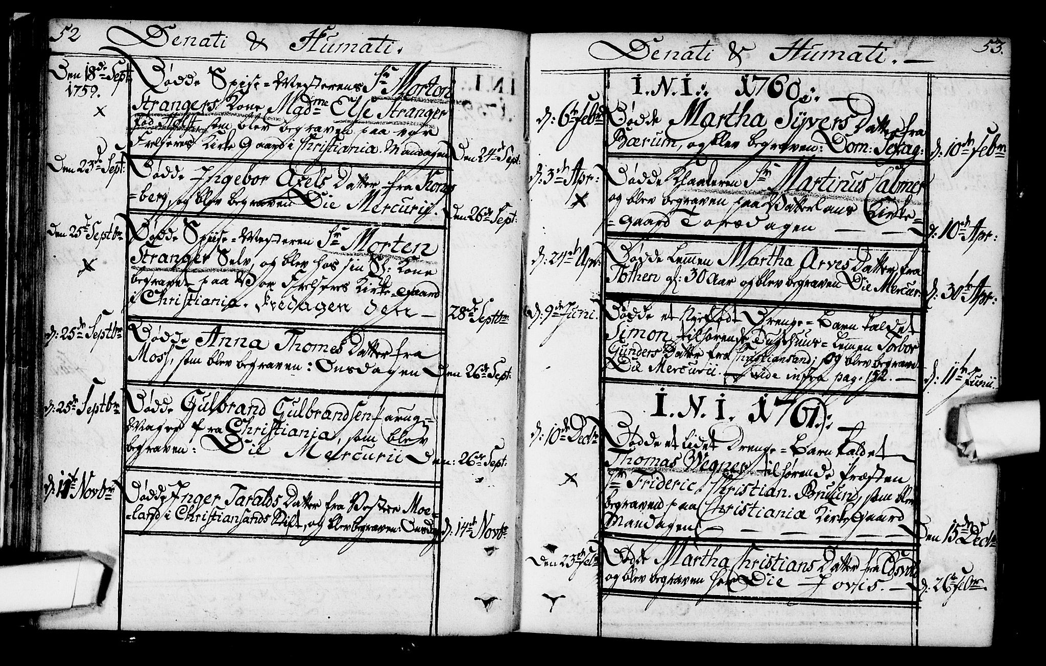 Kristiania tukthusprest Kirkebøker, SAO/A-10881/F/Fa/L0001: Parish register (official) no. 1, 1758-1828, p. 52-53