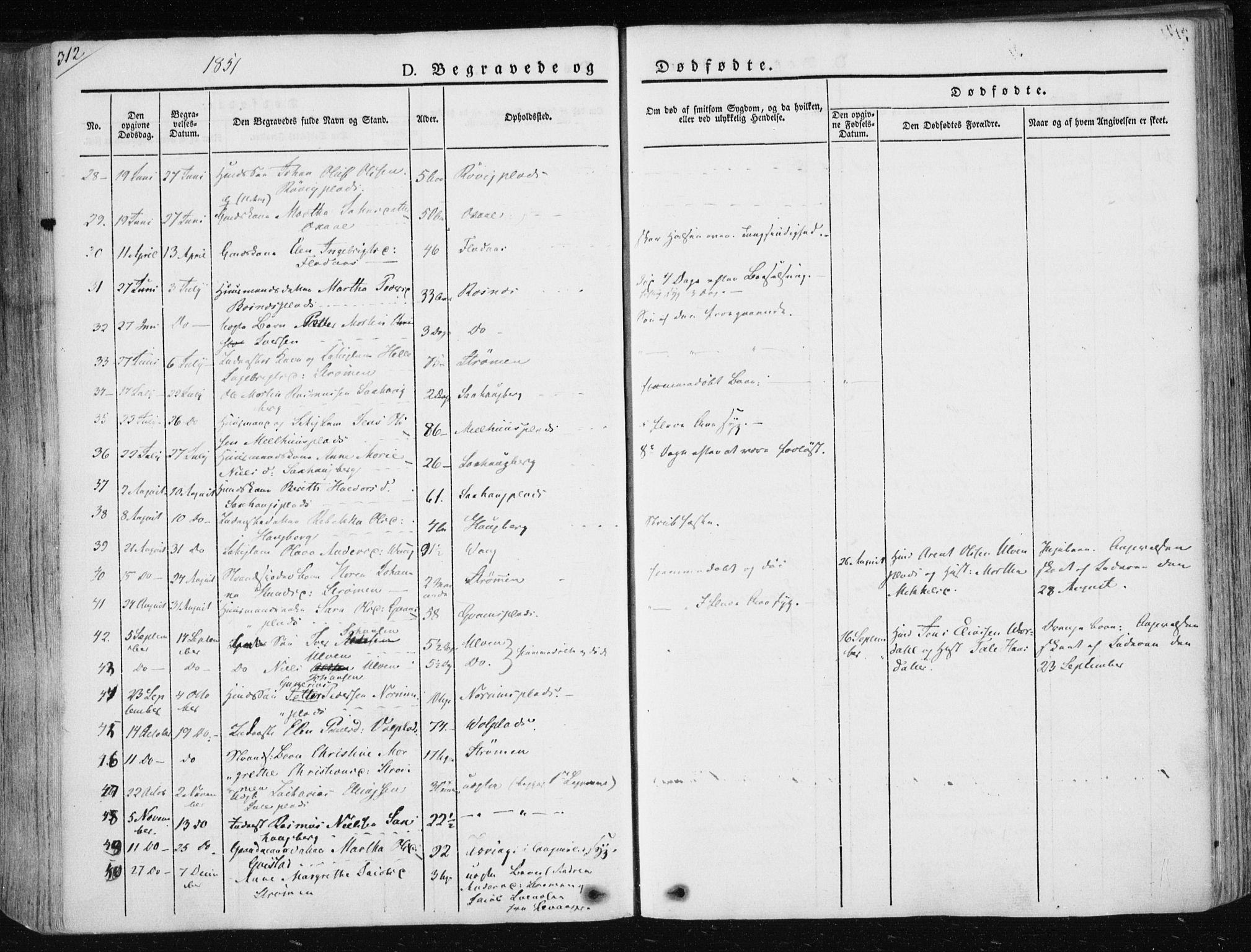 Ministerialprotokoller, klokkerbøker og fødselsregistre - Nord-Trøndelag, SAT/A-1458/730/L0280: Parish register (official) no. 730A07 /1, 1840-1854, p. 312