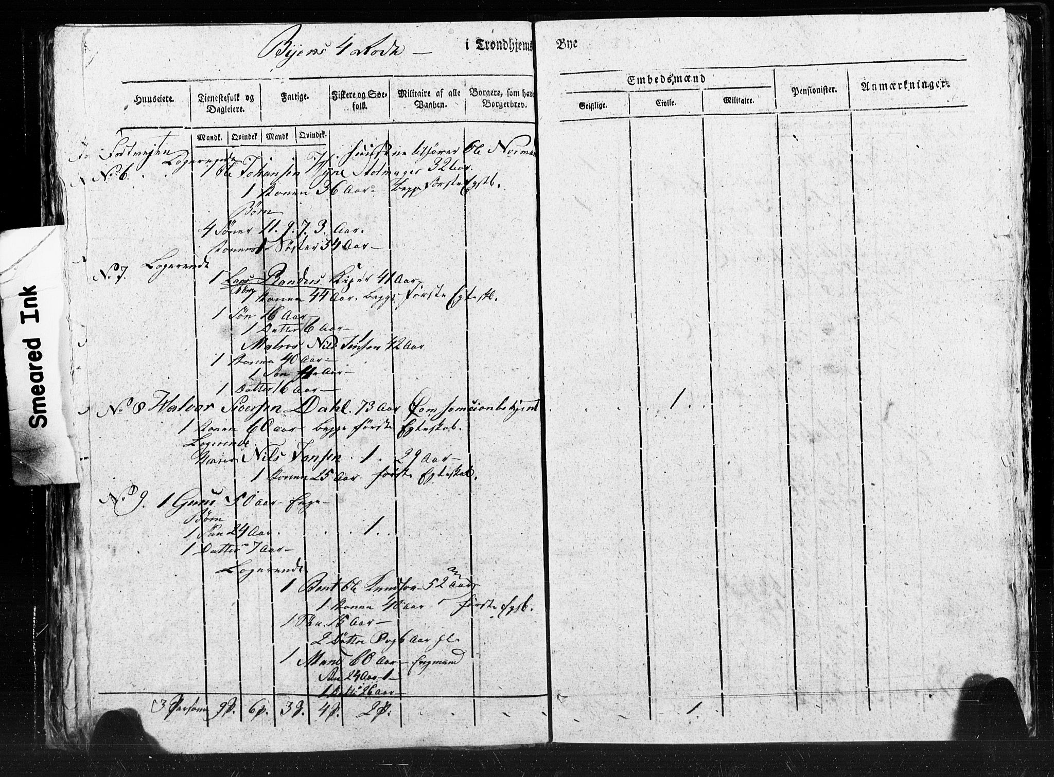 SAT, Census 1815 for Trondheim (transcript), 1815, p. 97