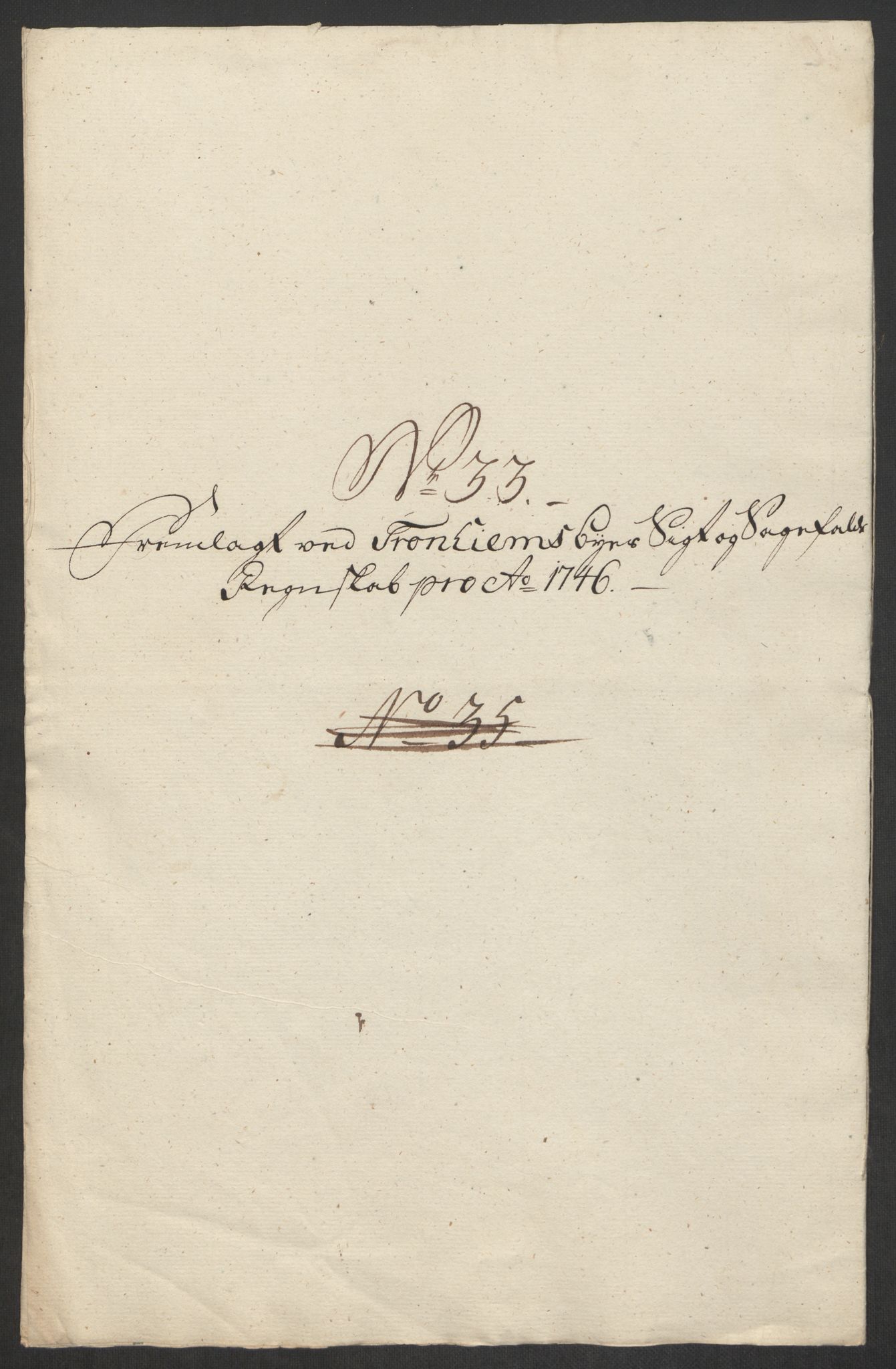 Rentekammeret inntil 1814, Reviderte regnskaper, Byregnskaper, AV/RA-EA-4066/R/Rs/L0541: [S22] Sikt og sakefall, 1743-1746, p. 357