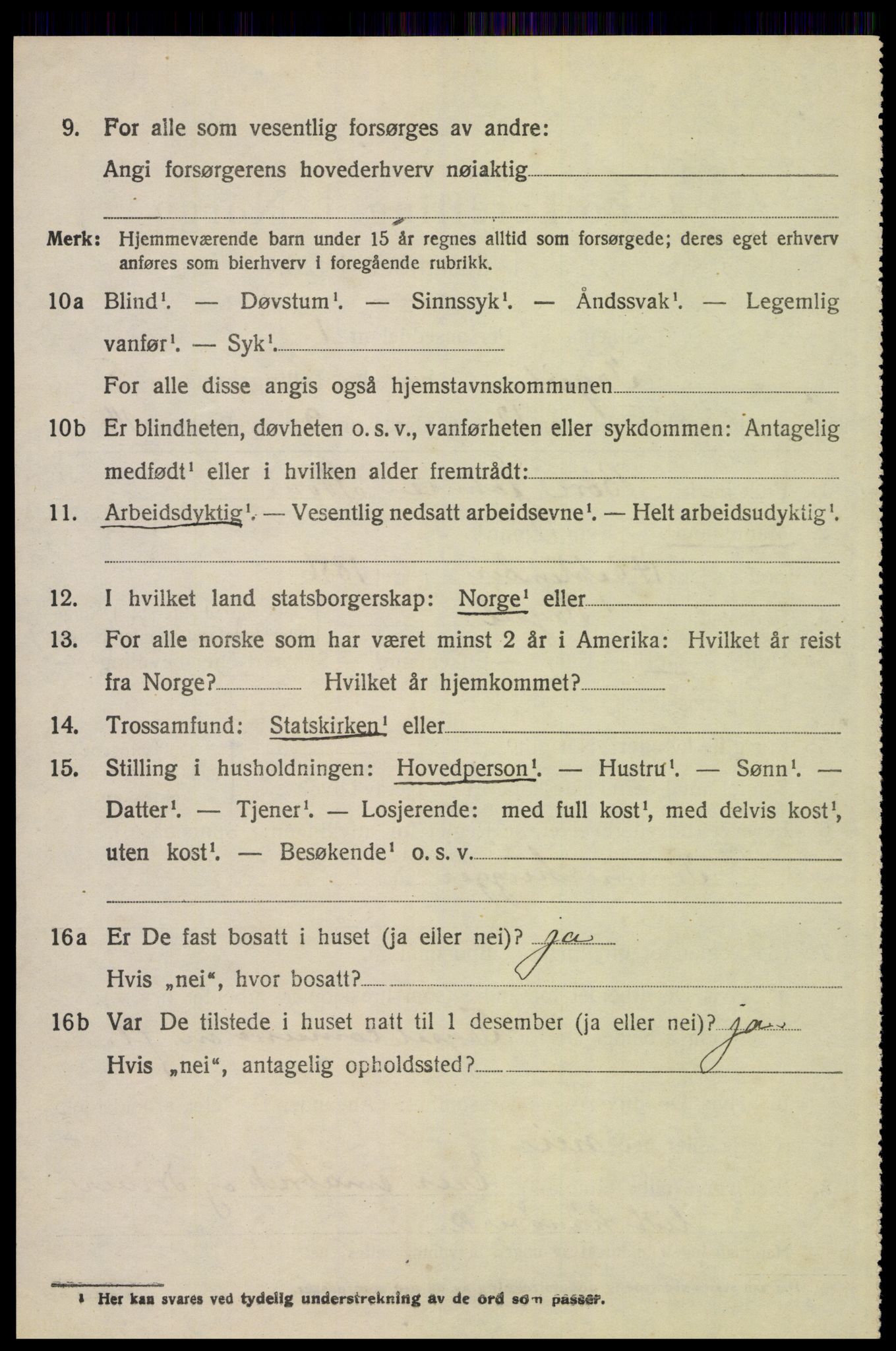 SAH, 1920 census for Trysil, 1920, p. 4430