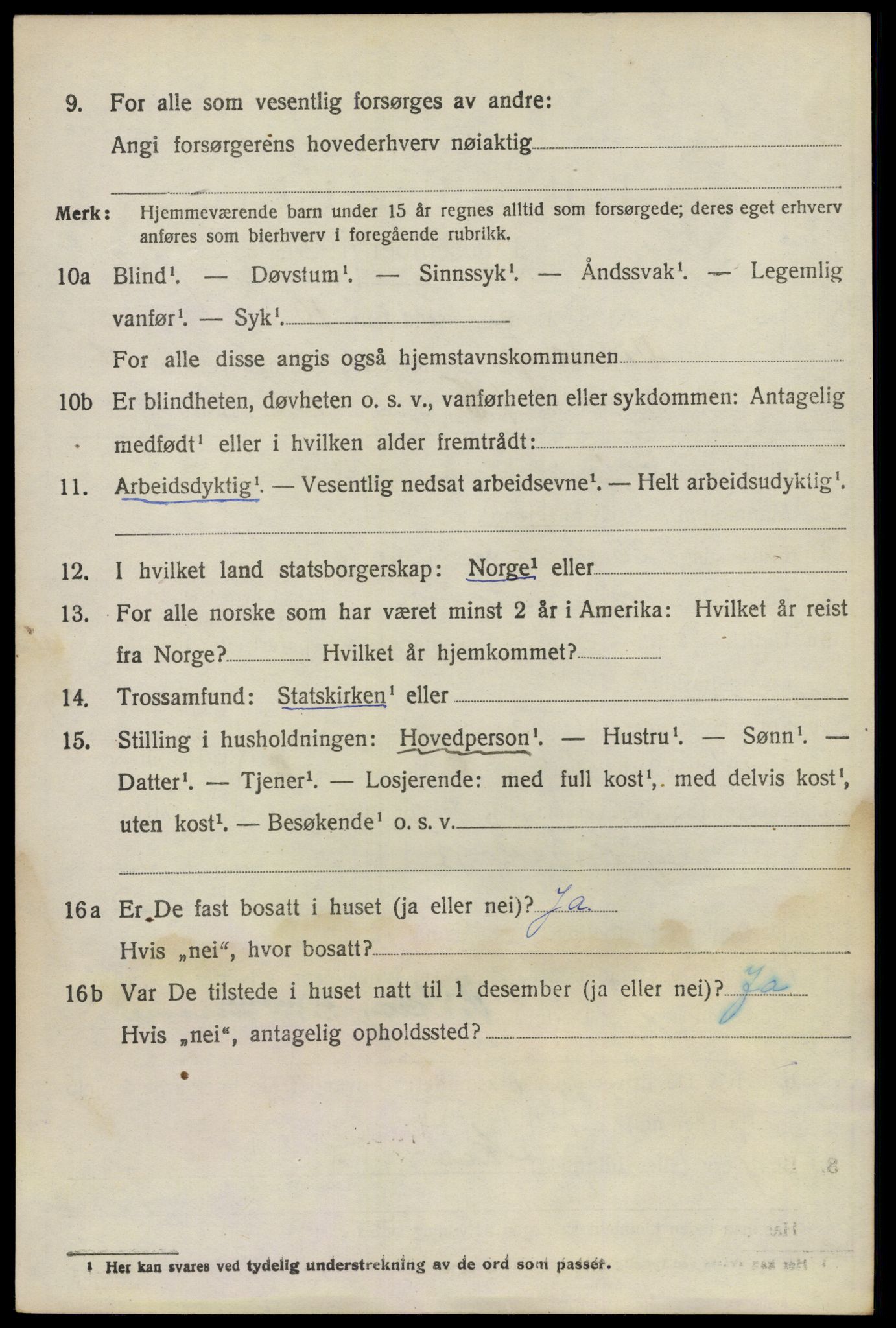 SAO, 1920 census for Vestby, 1920, p. 5272