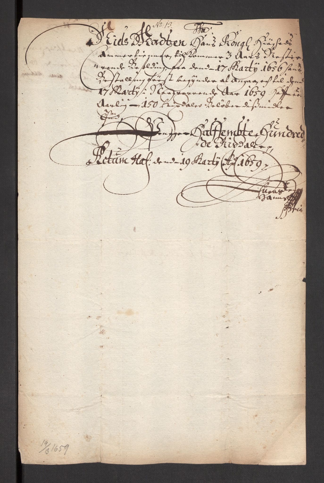 Danske Kanselli 1572-1799, AV/RA-EA-3023/F/Fc/Fcc/Fcca/L0019: Norske innlegg 1572-1799, 1658-1660, p. 245