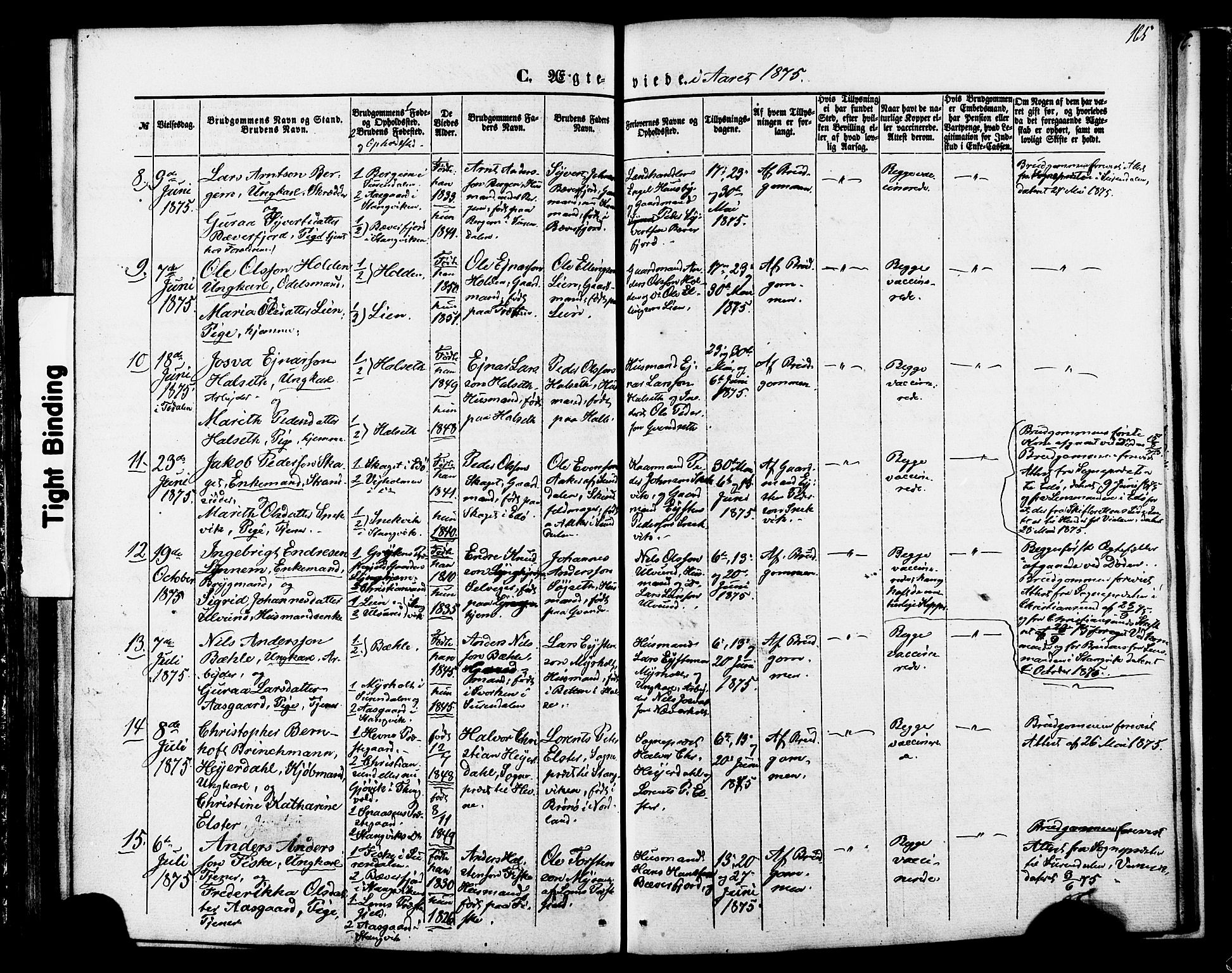 Ministerialprotokoller, klokkerbøker og fødselsregistre - Møre og Romsdal, SAT/A-1454/592/L1027: Parish register (official) no. 592A05, 1865-1878, p. 165