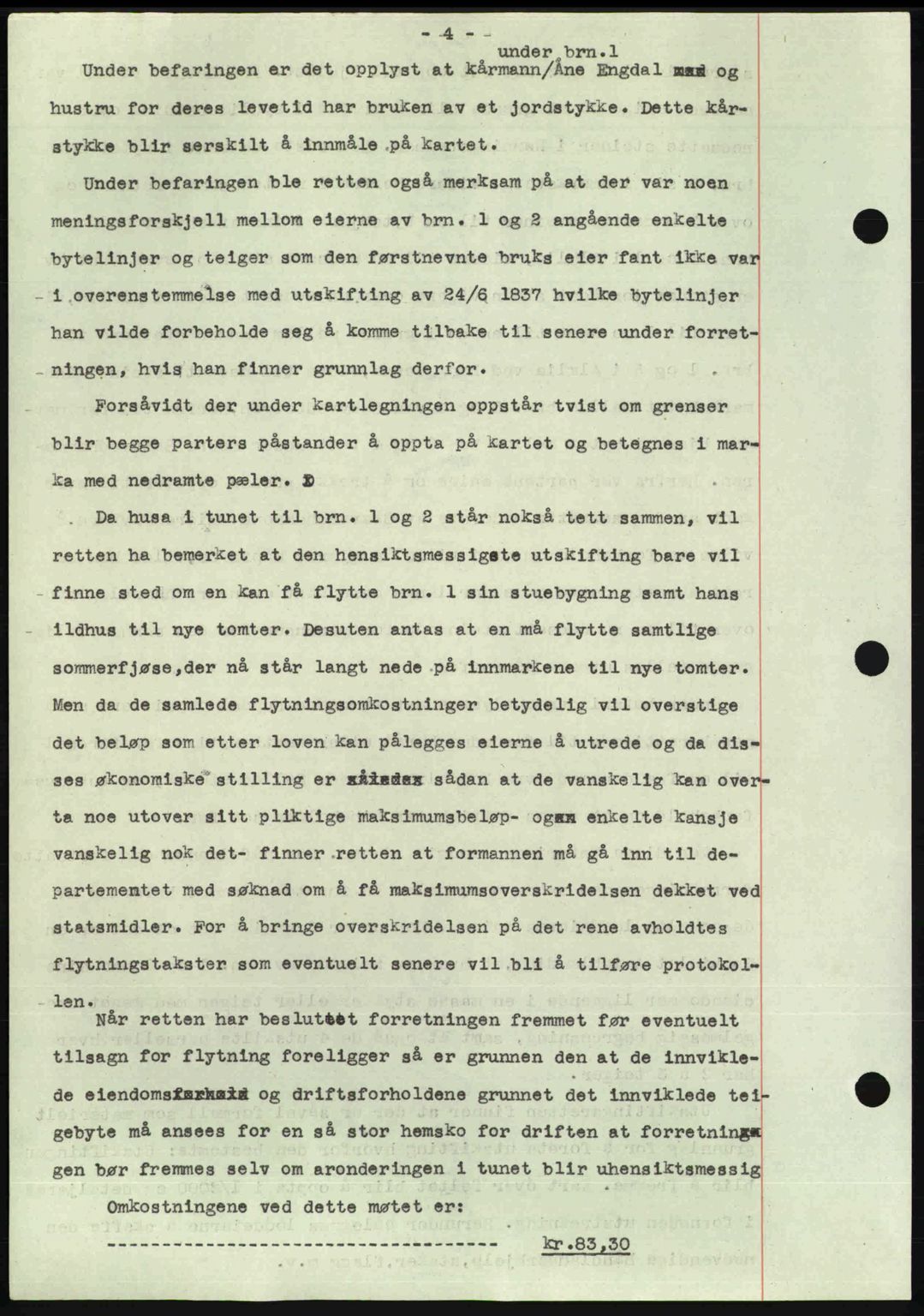 Nordmøre sorenskriveri, AV/SAT-A-4132/1/2/2Ca: Mortgage book no. A110, 1948-1949, Diary no: : 499/1949