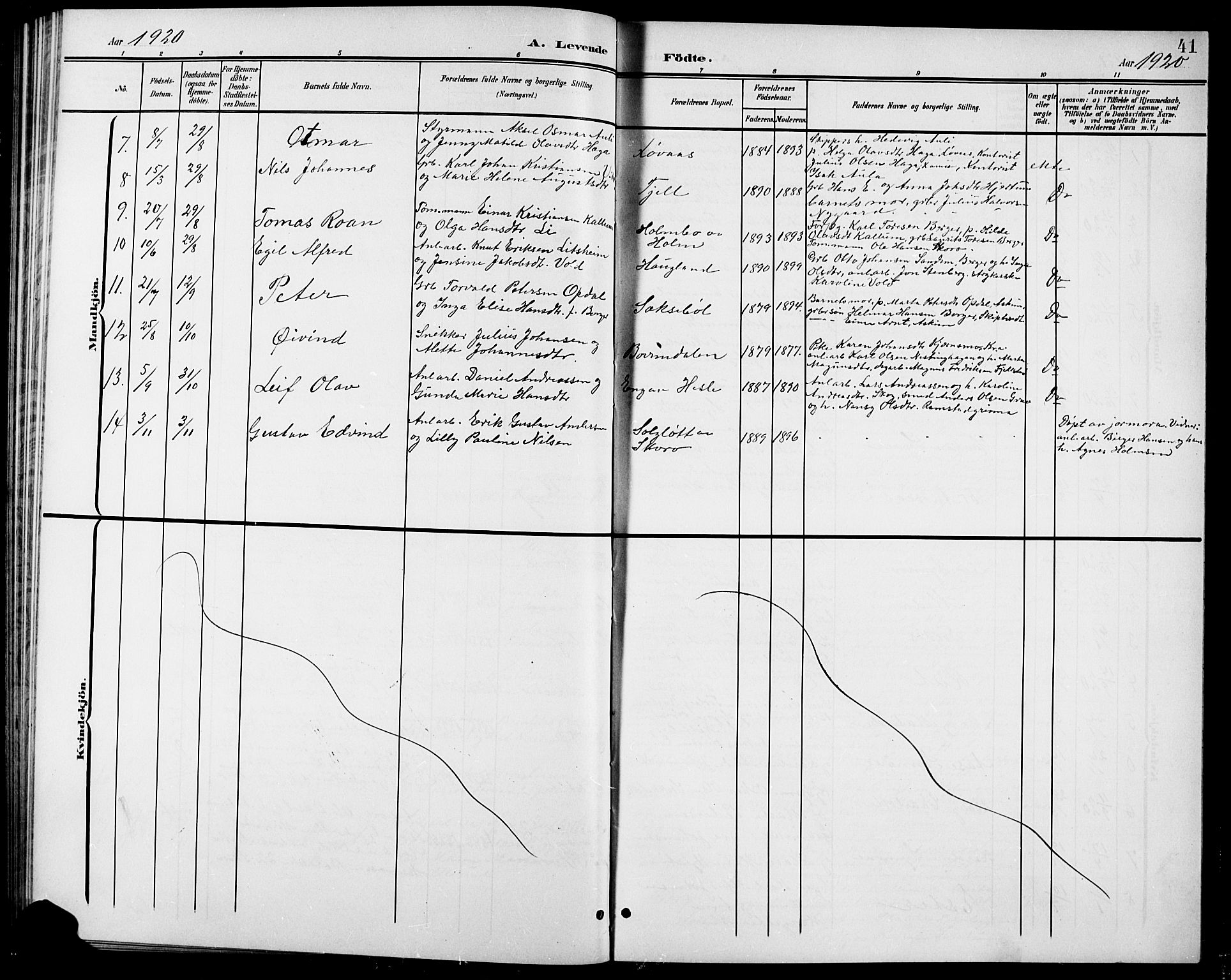 Spydeberg prestekontor Kirkebøker, AV/SAO-A-10924/G/Gb/L0001: Parish register (copy) no. II 1, 1901-1924, p. 41